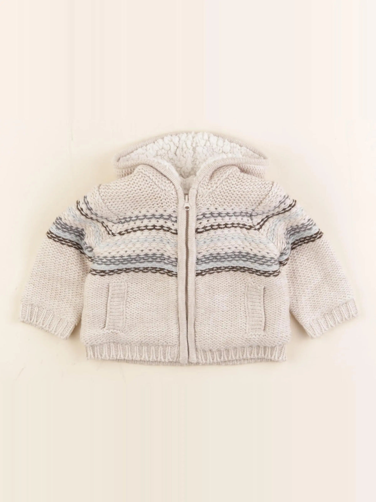 Boutchou - gilet beige - 6 mois