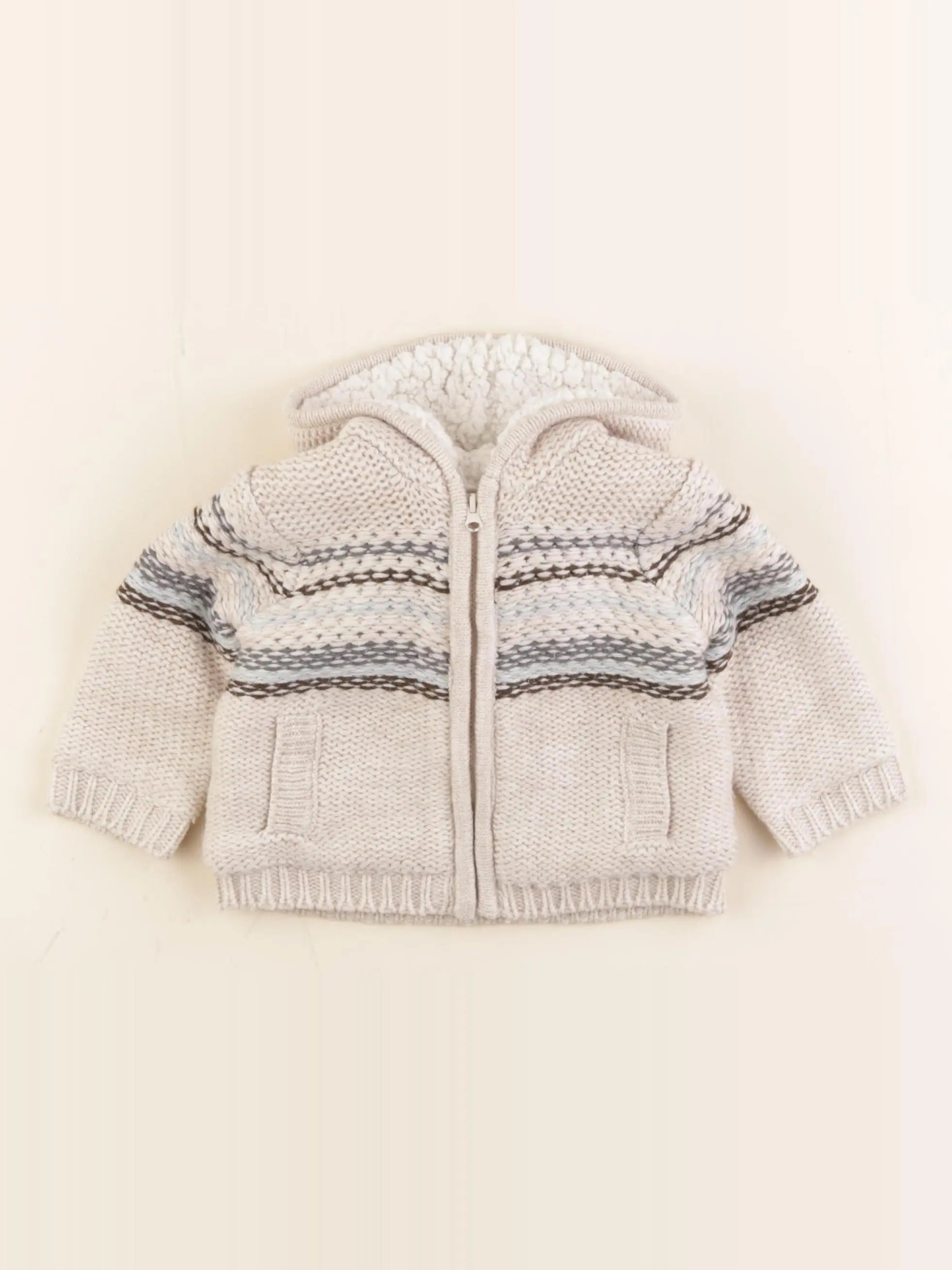 Boutchou - gilet beige - 6 mois