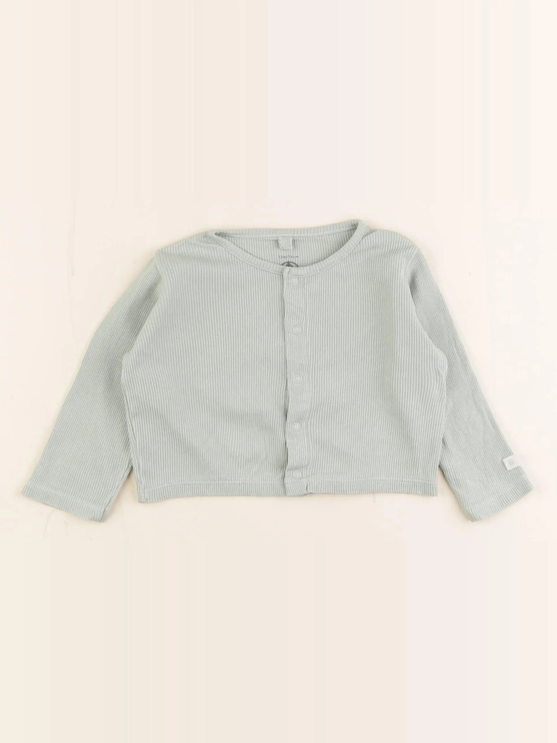Petit Bateau - tee-shirt vert - 12 mois