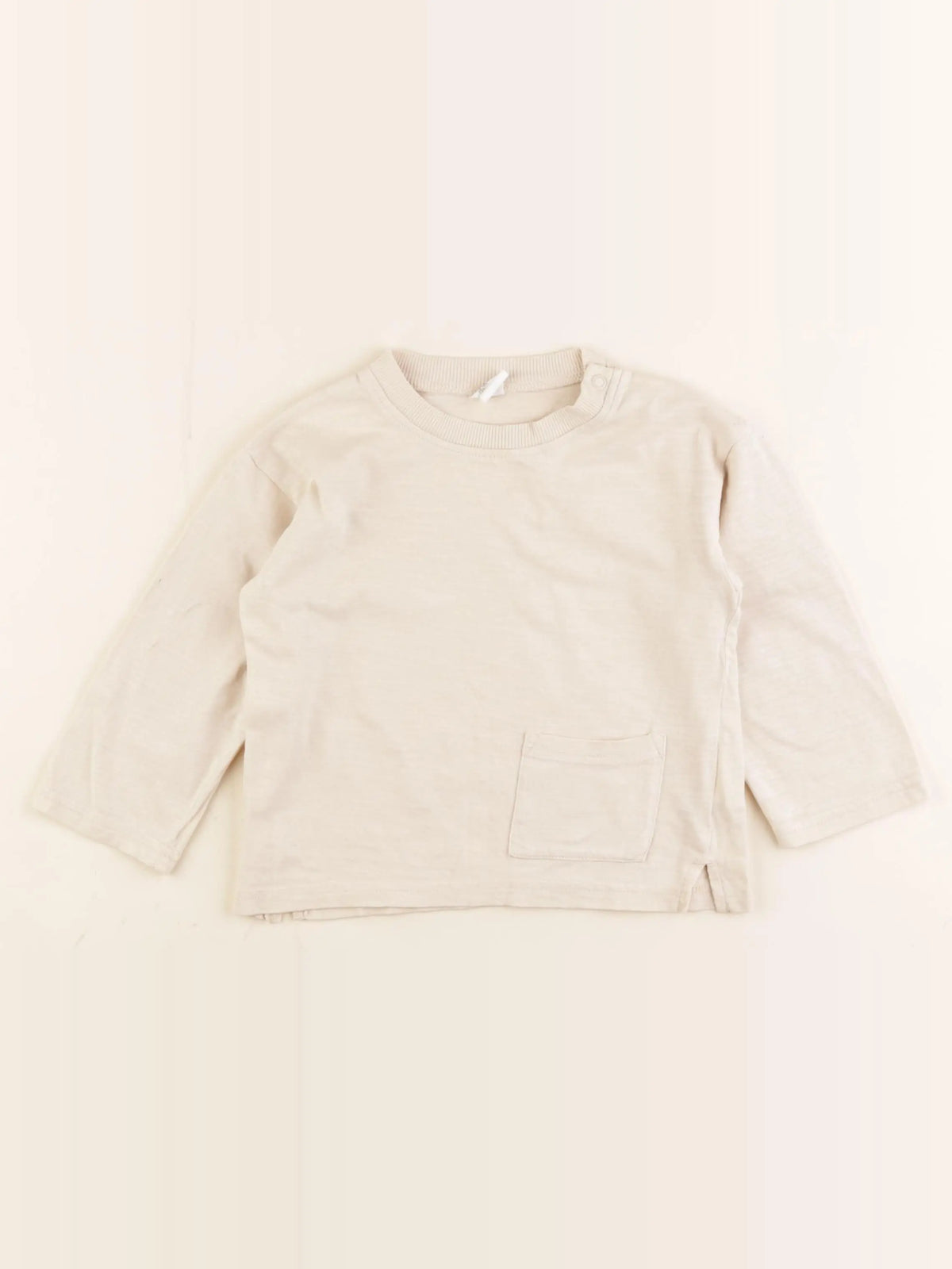 H&M - tee-shirt beige - 12/18 mois