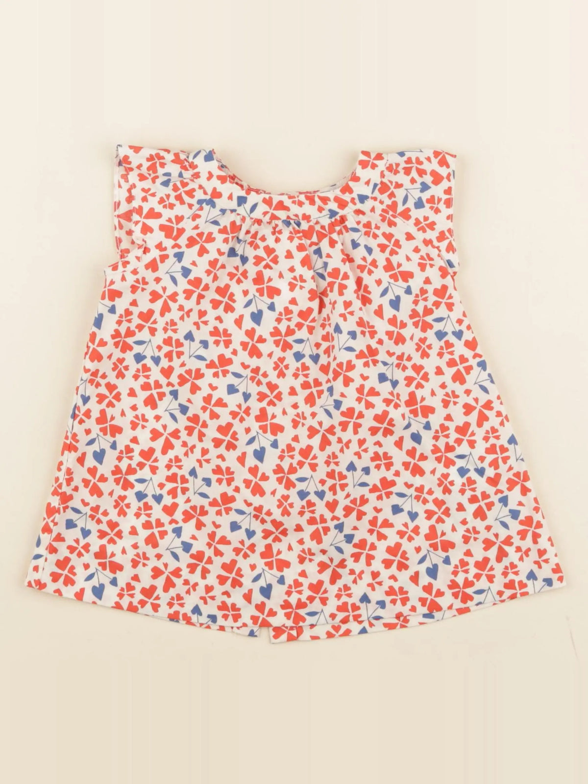 Bonpoint - blouse rouge - 12 mois