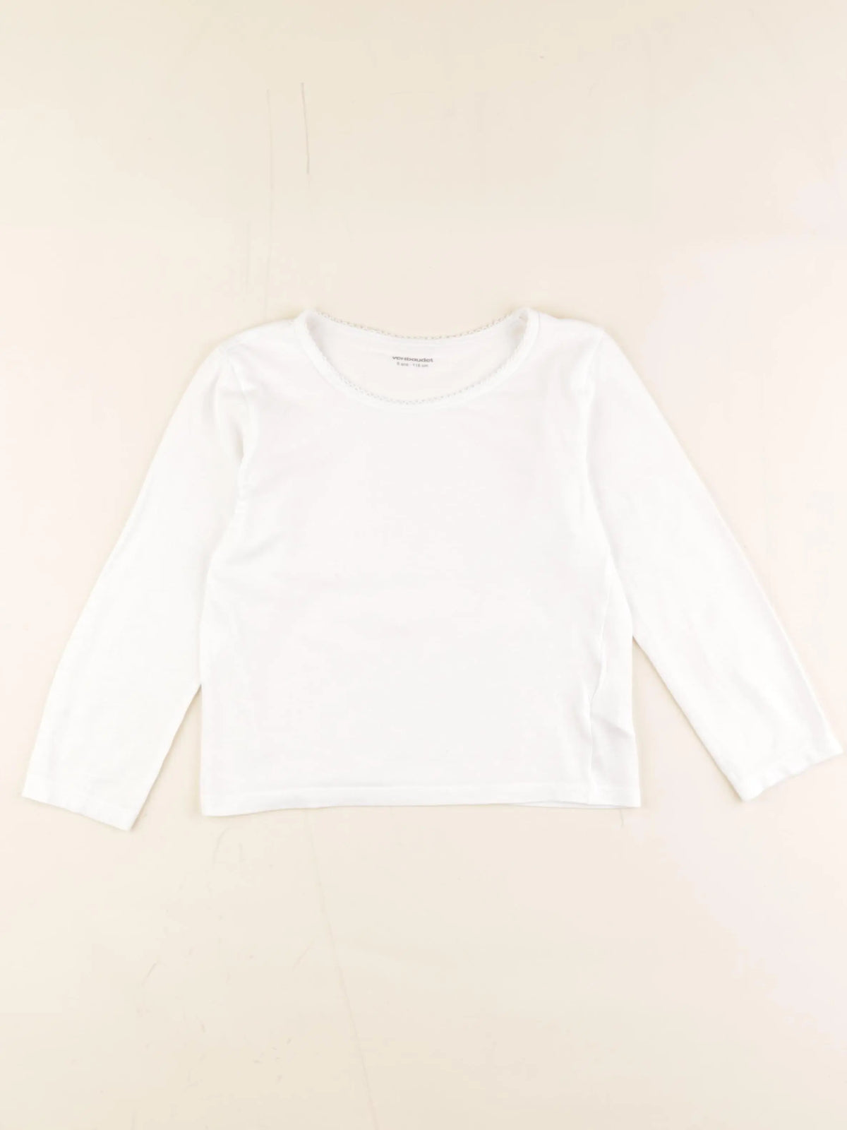Vertbaudet - maillot de corps blanc - 6 ans