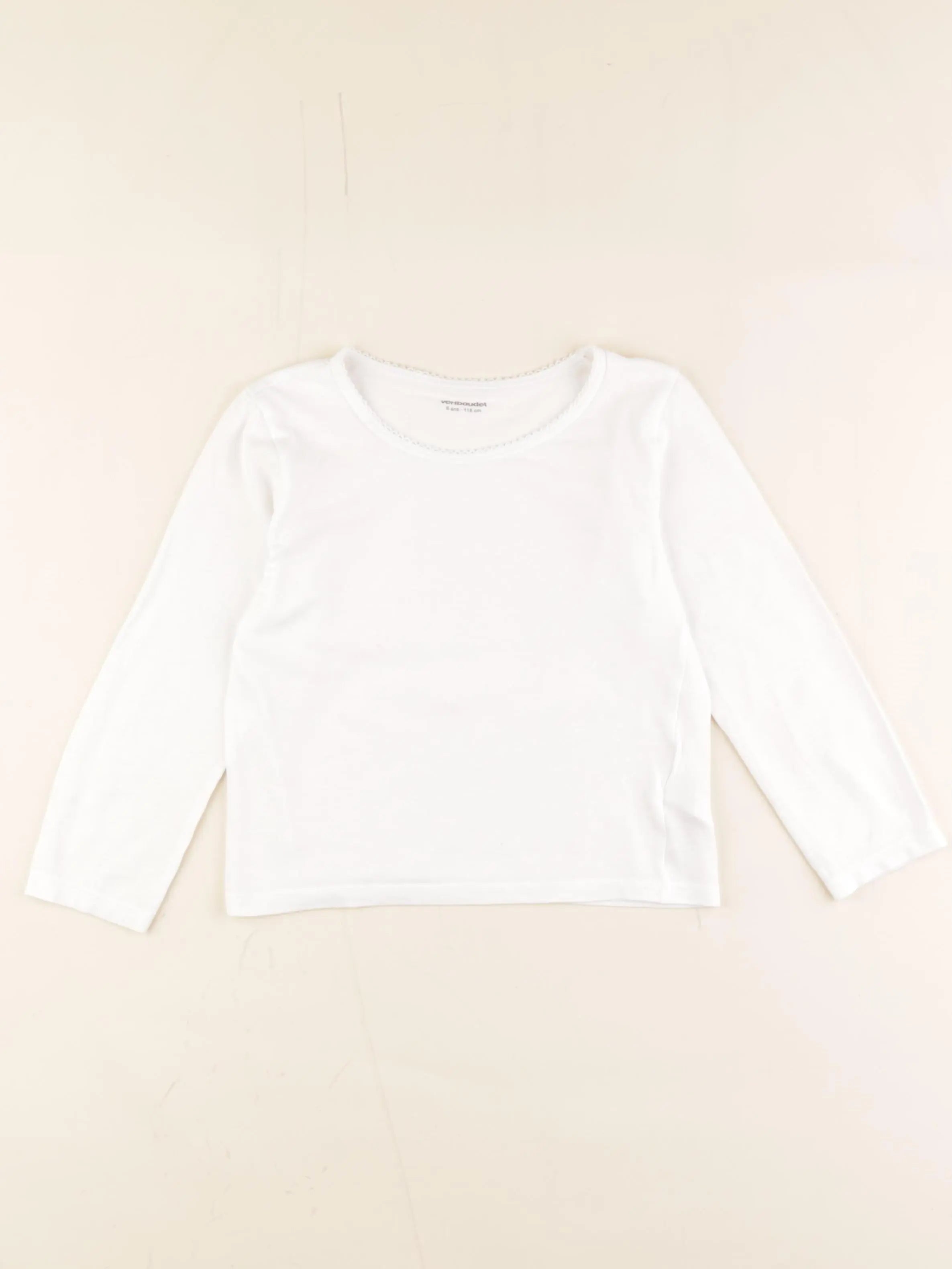 Vertbaudet - maillot de corps blanc - 6 ans