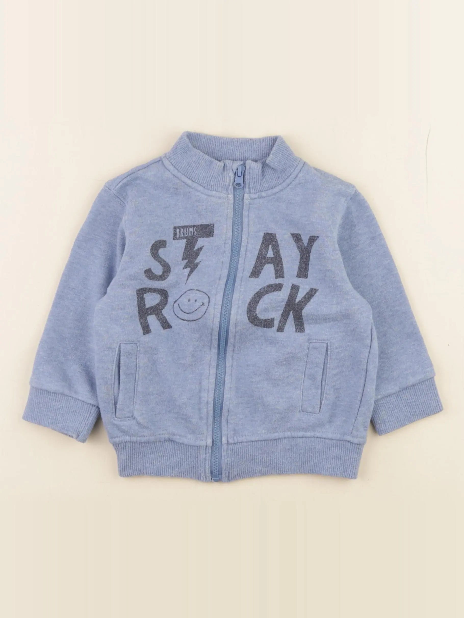 Brums - sweat bleu - 12 mois