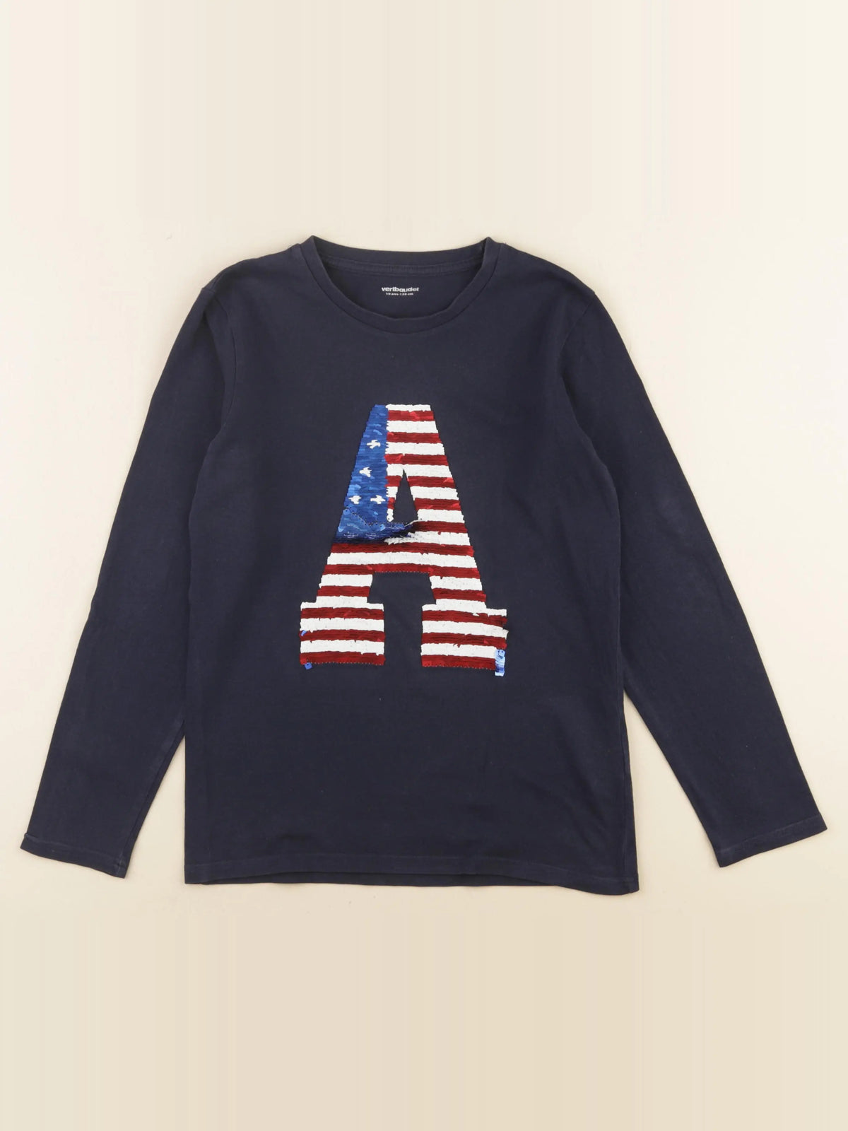 Vertbaudet - tee-shirt bleu - 10 ans