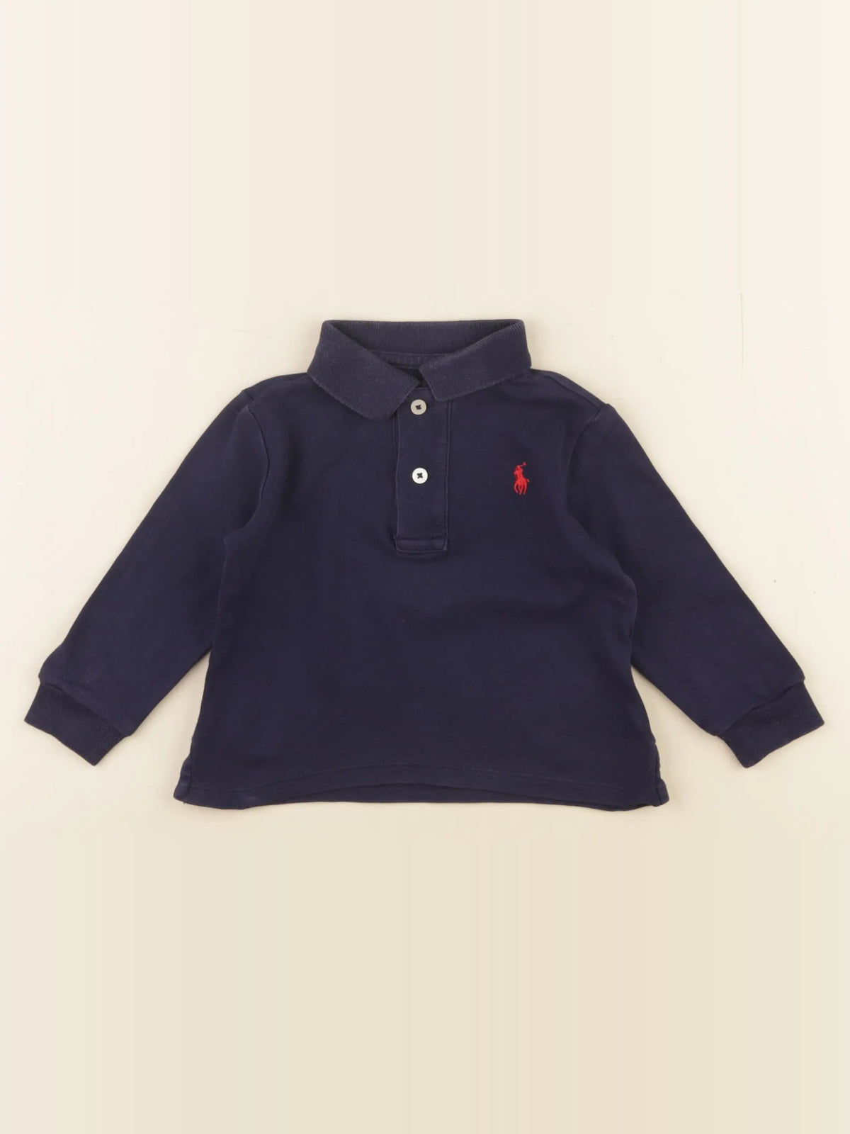 Ralph Lauren - polo bleu - 12 mois
