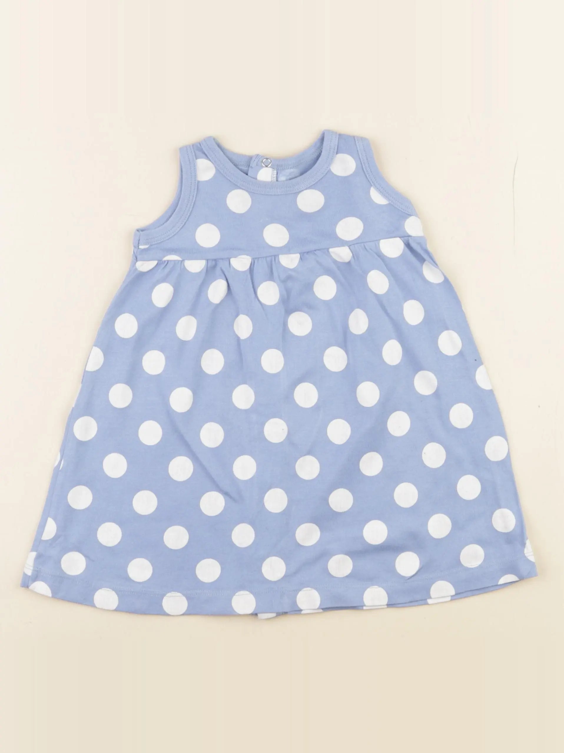 Petit Bateau - robe bleu - 6 mois