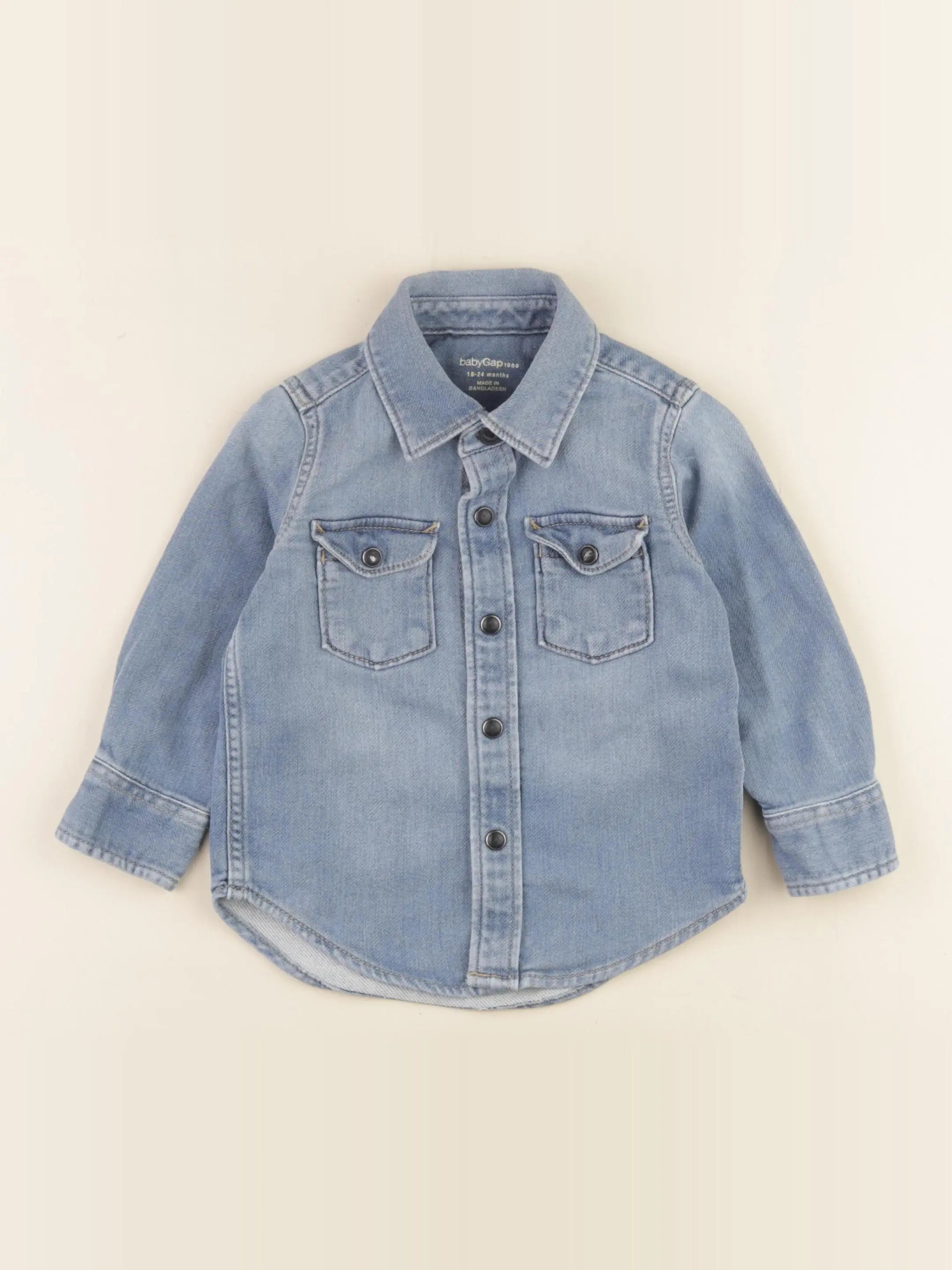 GAP - chemise bleu - 18/24 mois