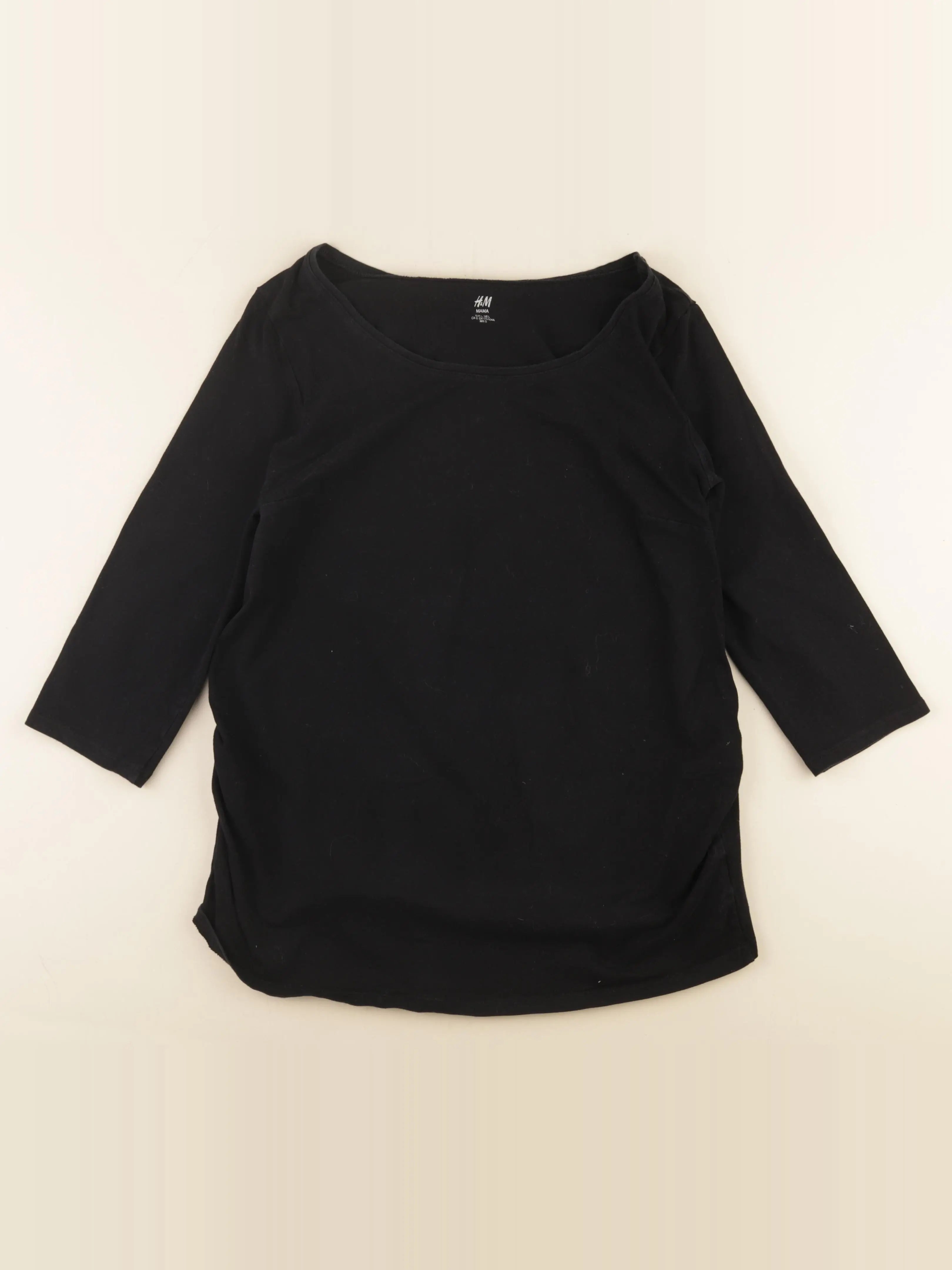 H&M - tee-shirt grossesse noir - l