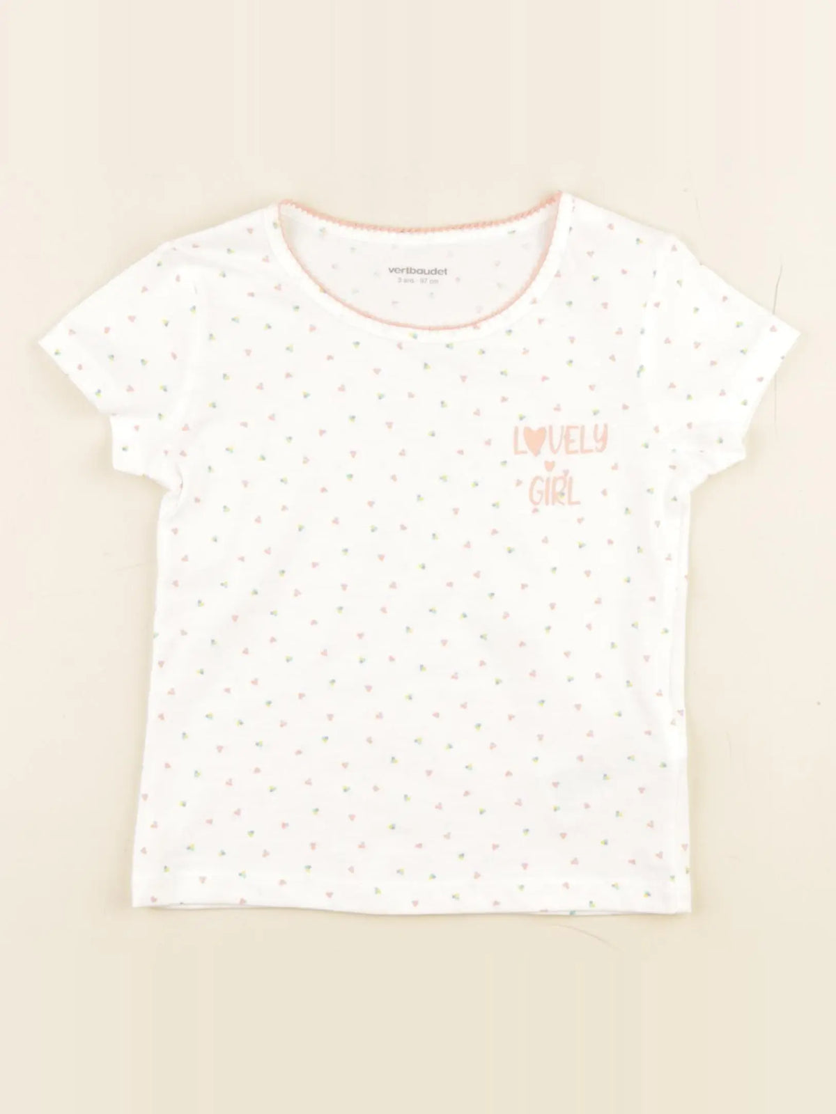 Vertbaudet - maillot de corps blanc - 3 ans