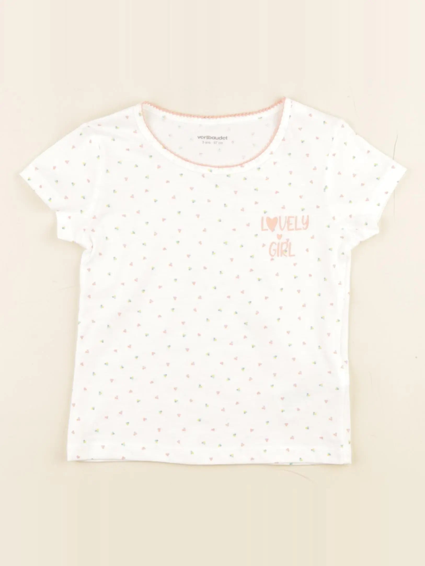 Vertbaudet - maillot de corps blanc - 3 ans