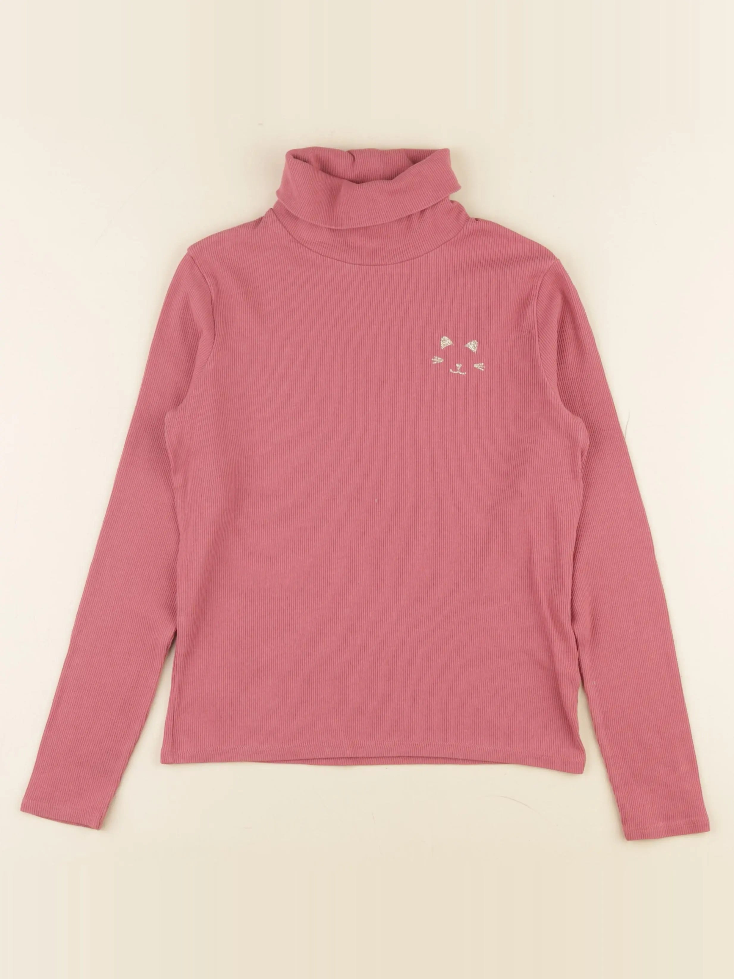 Vertbaudet - sous-pull rose - 10 ans