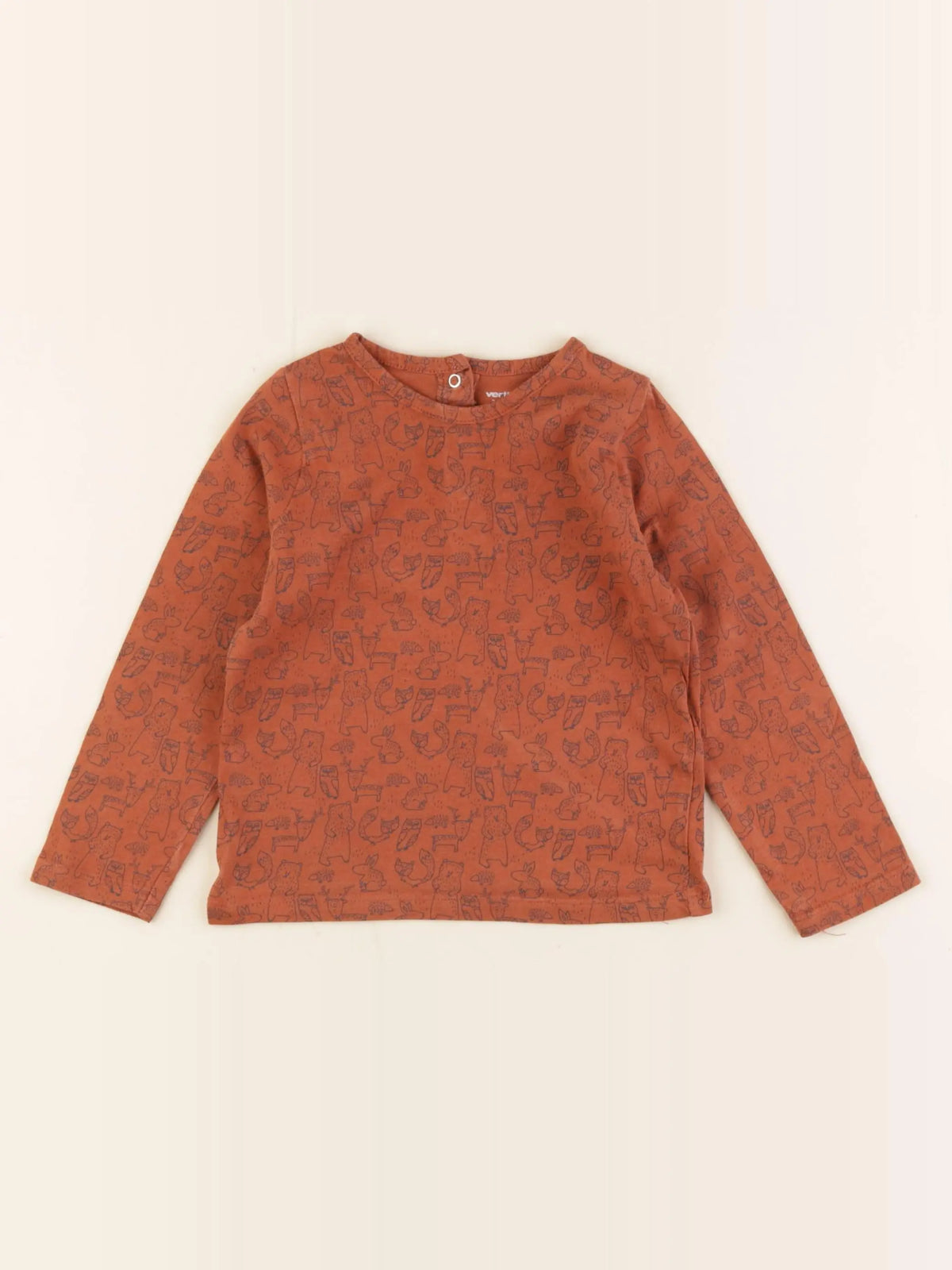 Vertbaudet - tee-shirt orange - 24 mois