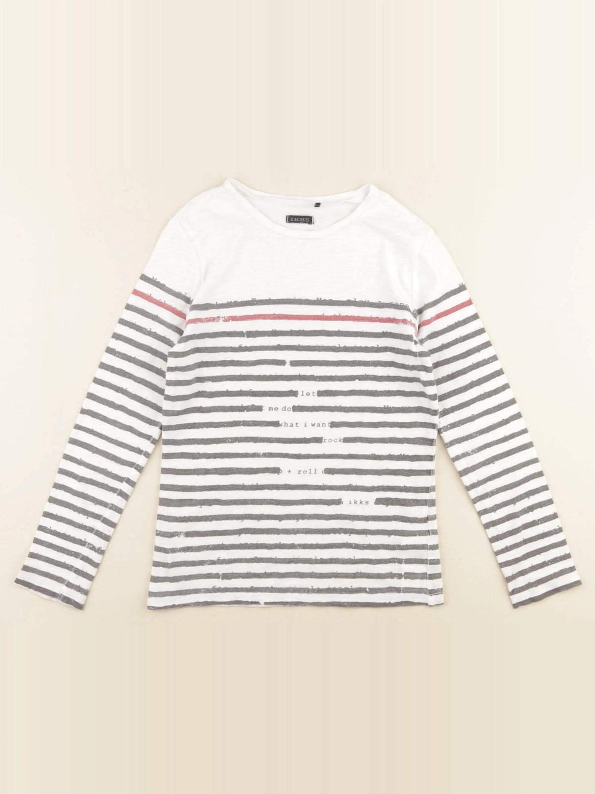 IKKS - tee-shirt blanc - 8 ans