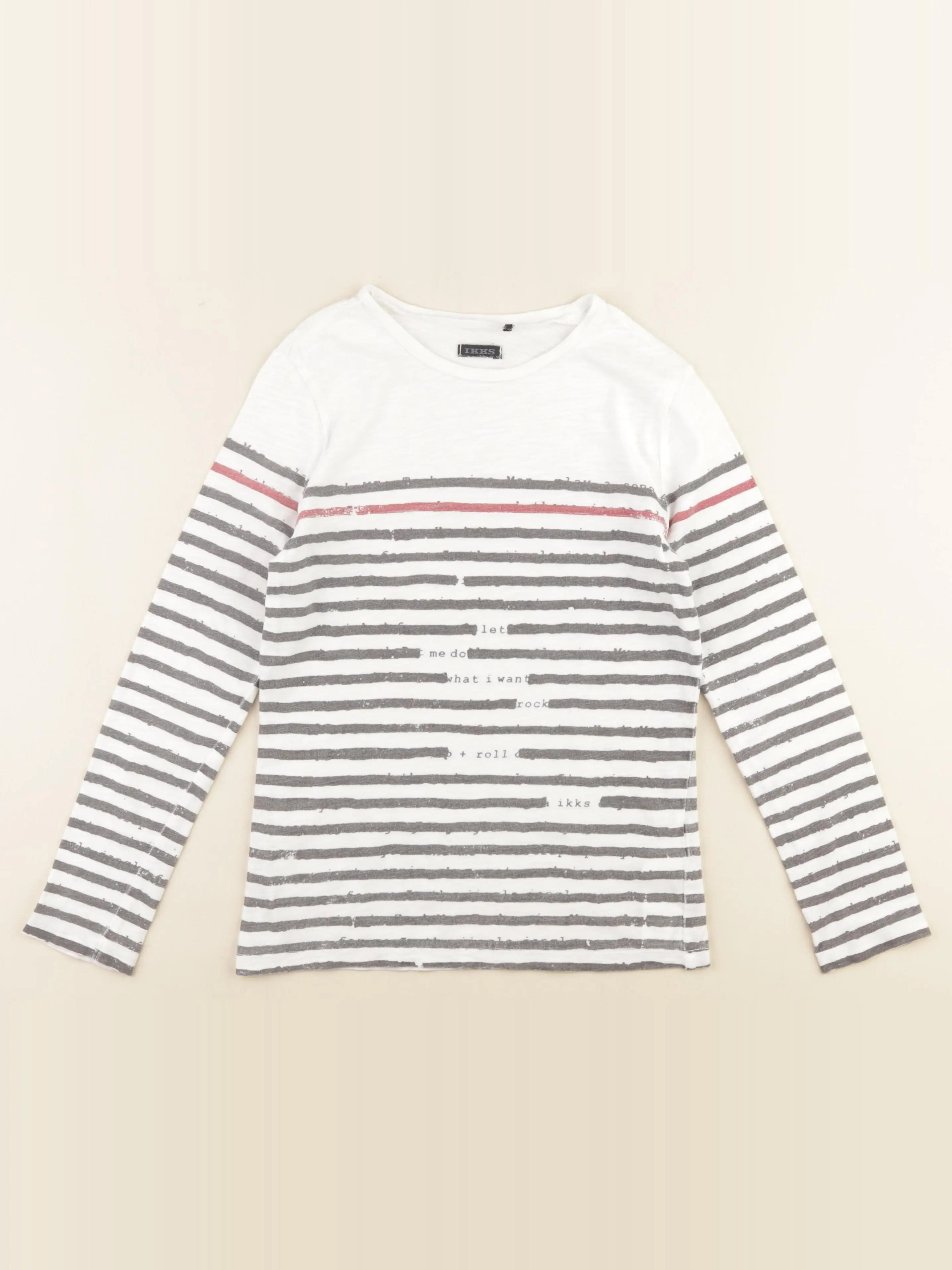 IKKS - tee-shirt blanc - 8 ans