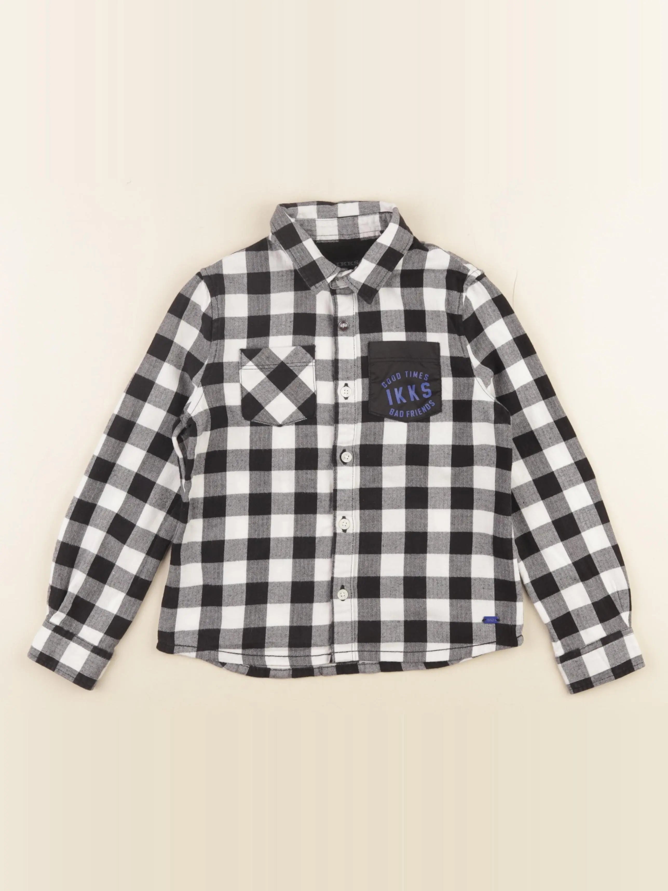 IKKS - chemise noir, blanc - 5 ans
