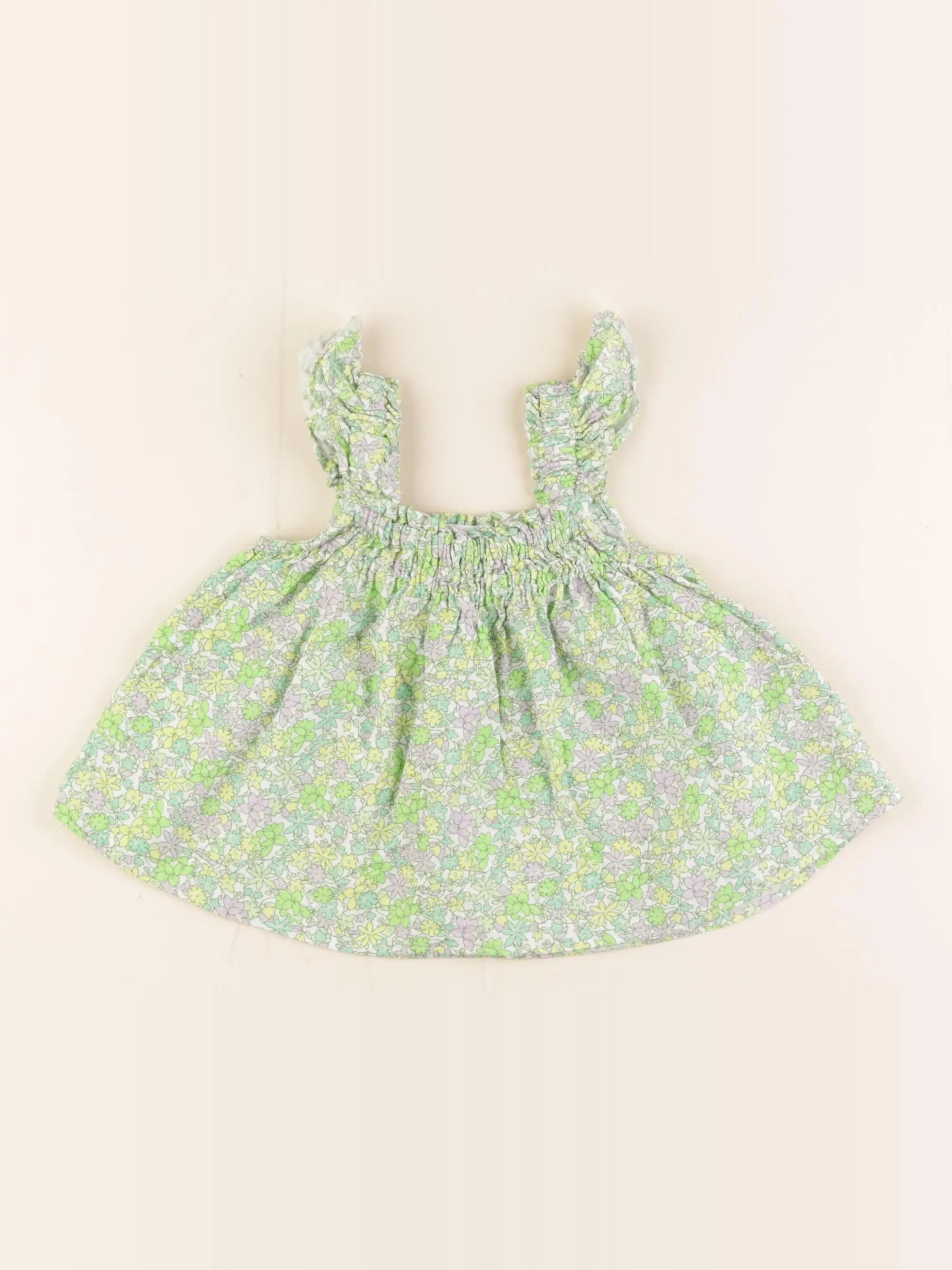 Zara - blouse vert - 18/24 mois