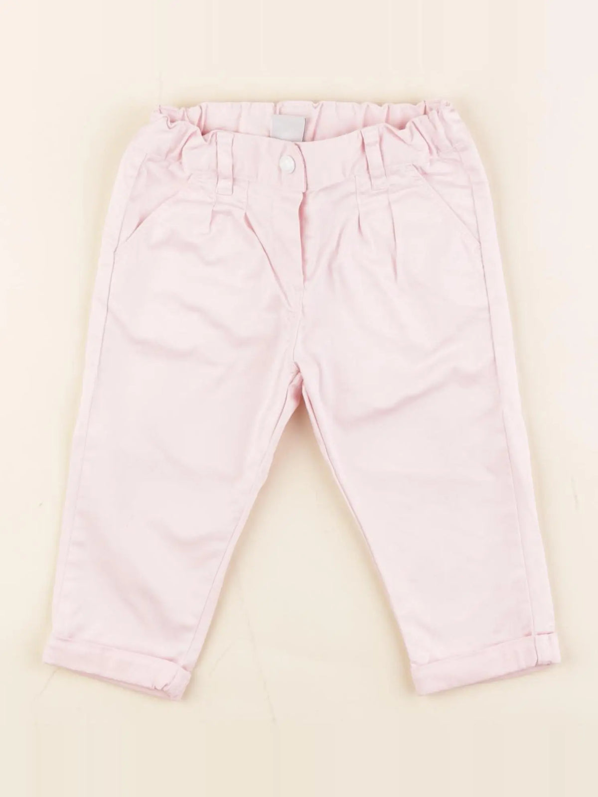 Petit Bateau - pantalon rose - 12 mois