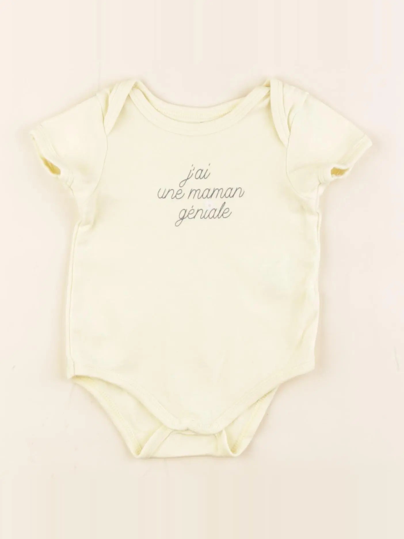 Vertbaudet - body jaune - 3 mois