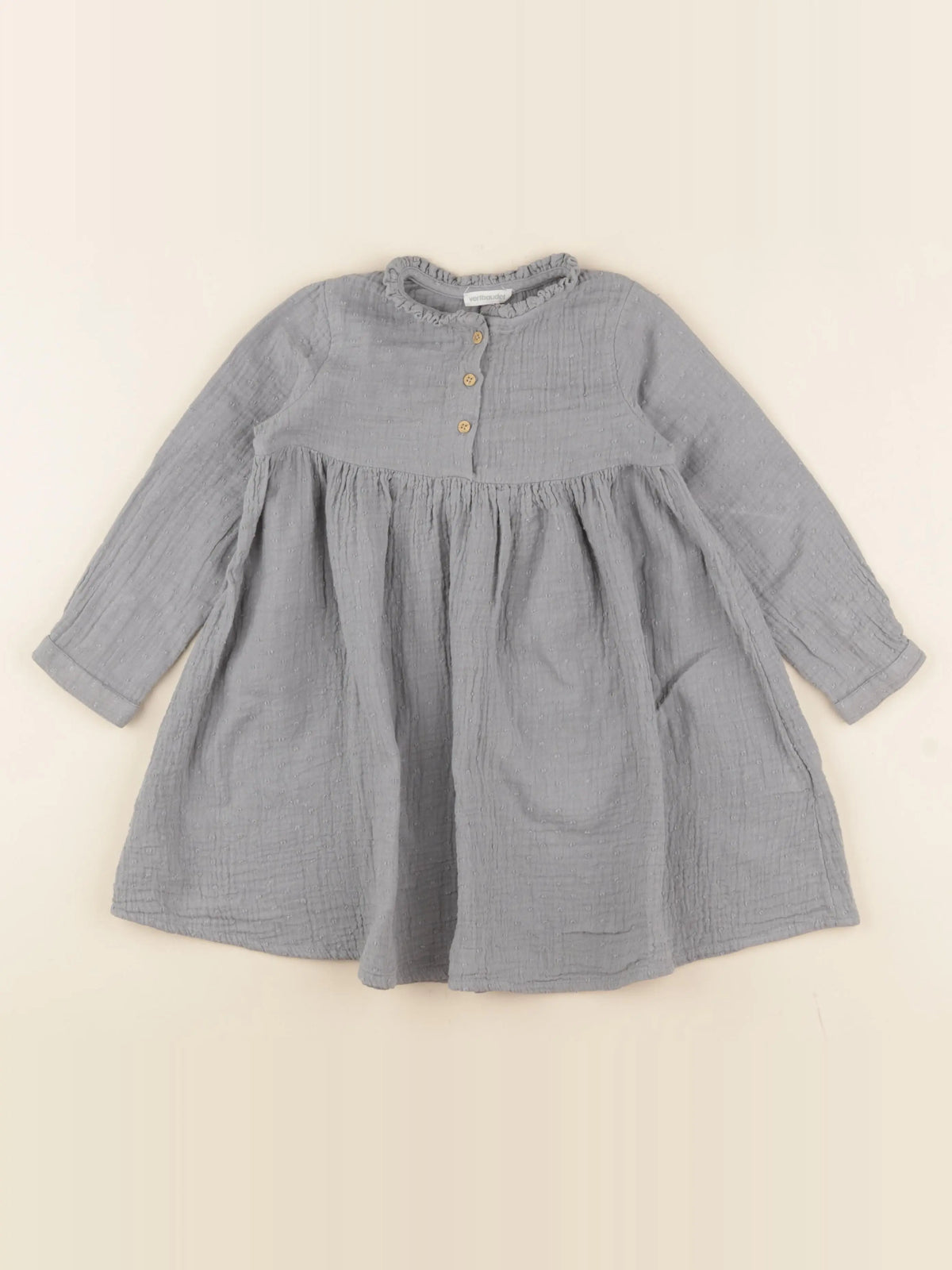 Vertbaudet - robe gris - 3 ans