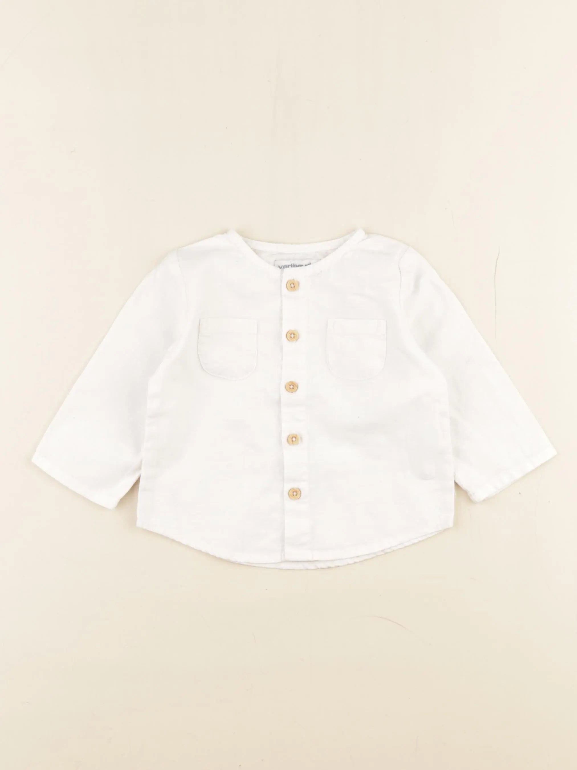 Vertbaudet - chemise blanc - 6 mois