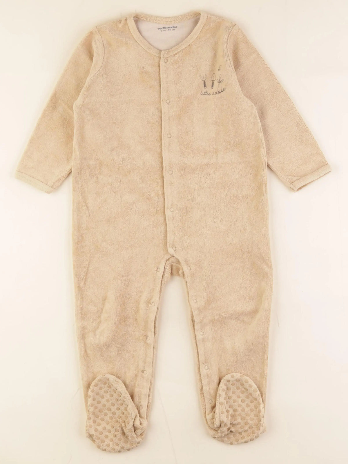 Vertbaudet - pyjama beige - 2 ans