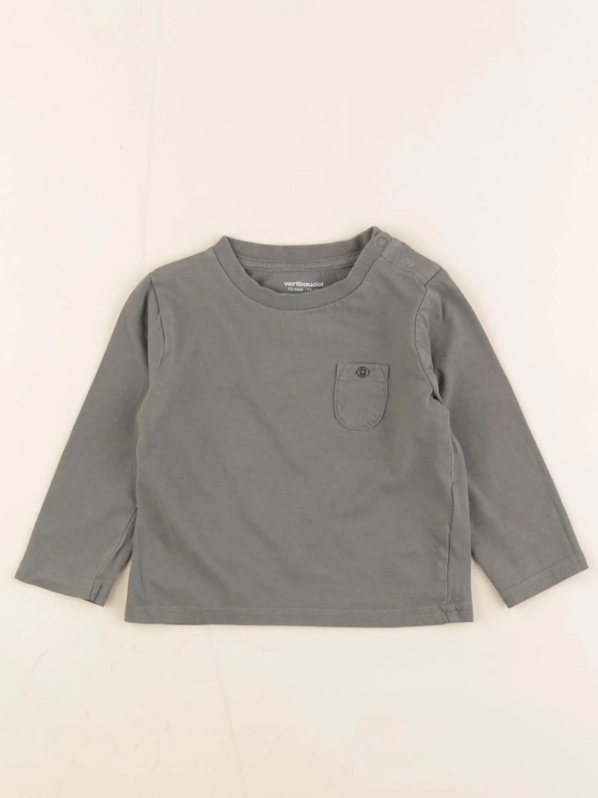 Vertbaudet - tee-shirt vert - 12 mois