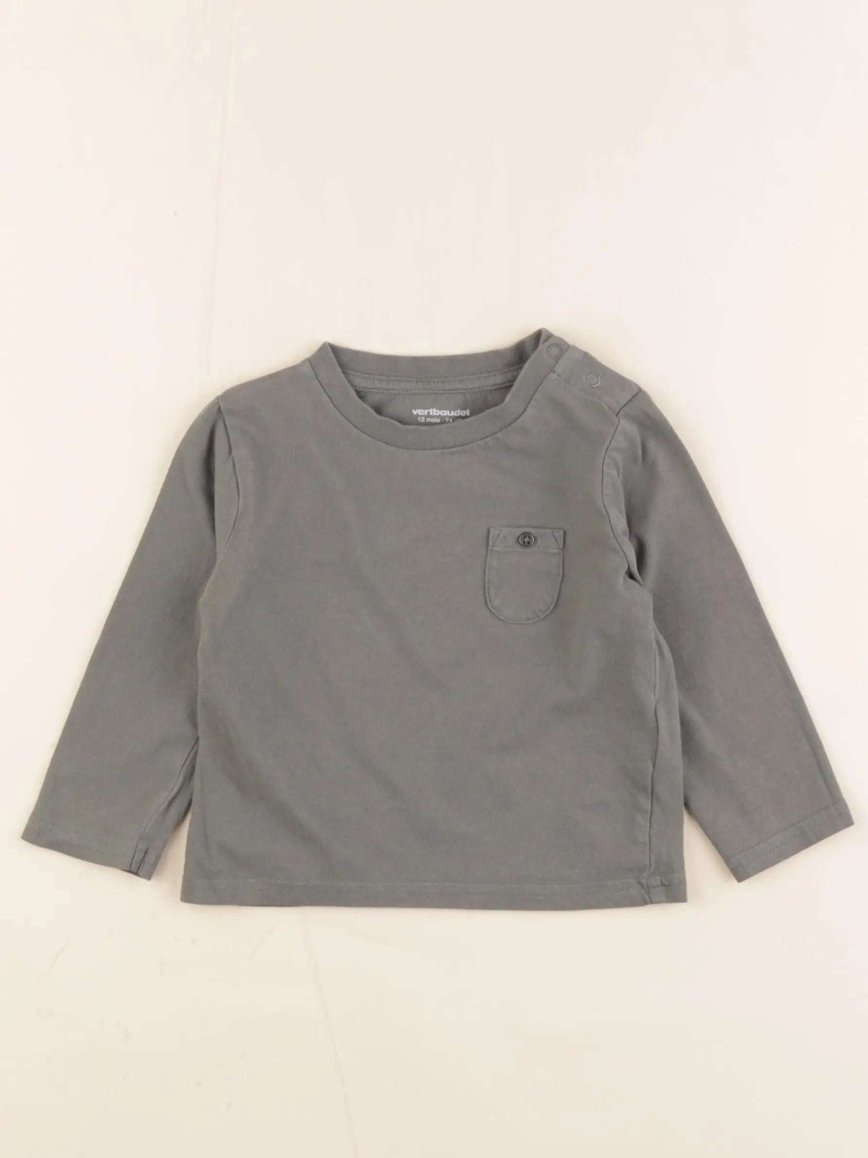Vertbaudet - tee-shirt vert - 12 mois
