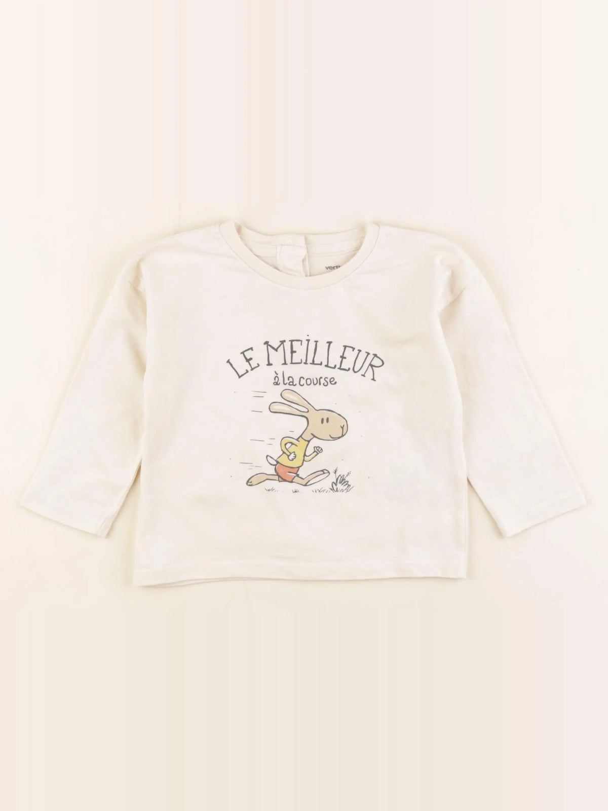 Vertbaudet - tee-shirt blanc - 18 mois