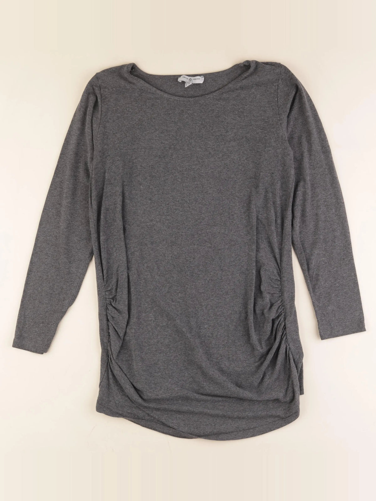Envie de fraise - tee-shirt grossesse gris - 38 à 40