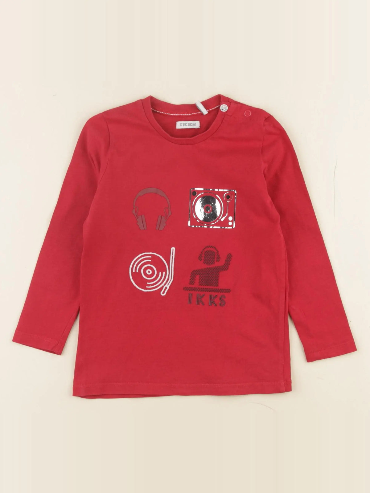 IKKS - tee-shirt rouge - 2 ans