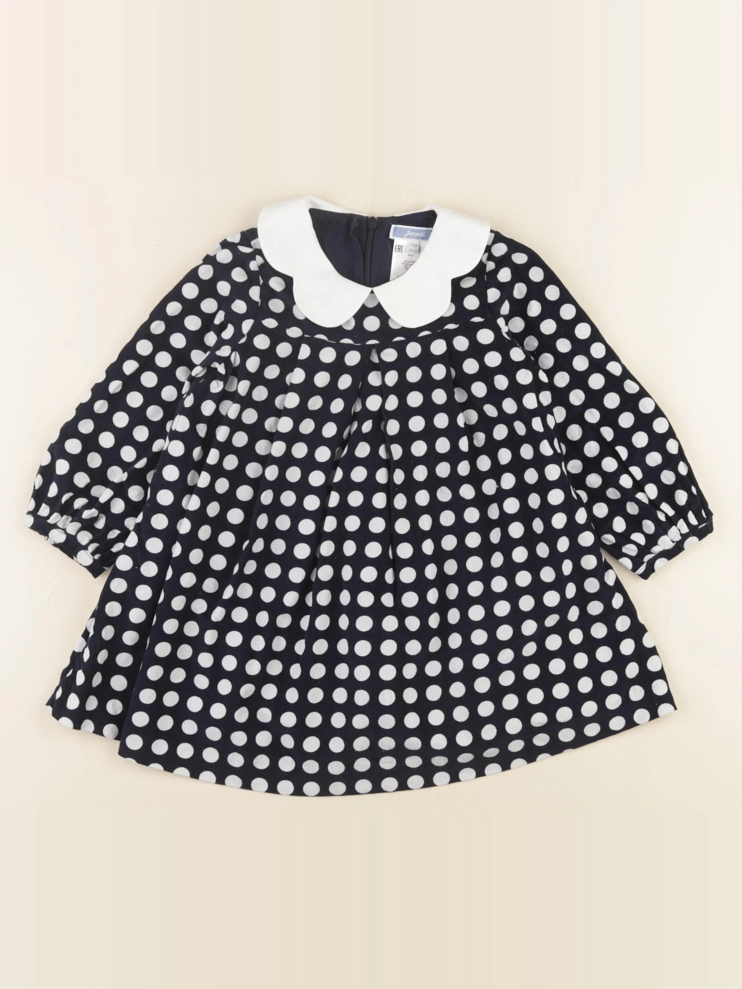 Jacadi - robe bleu, blanc - 24 mois