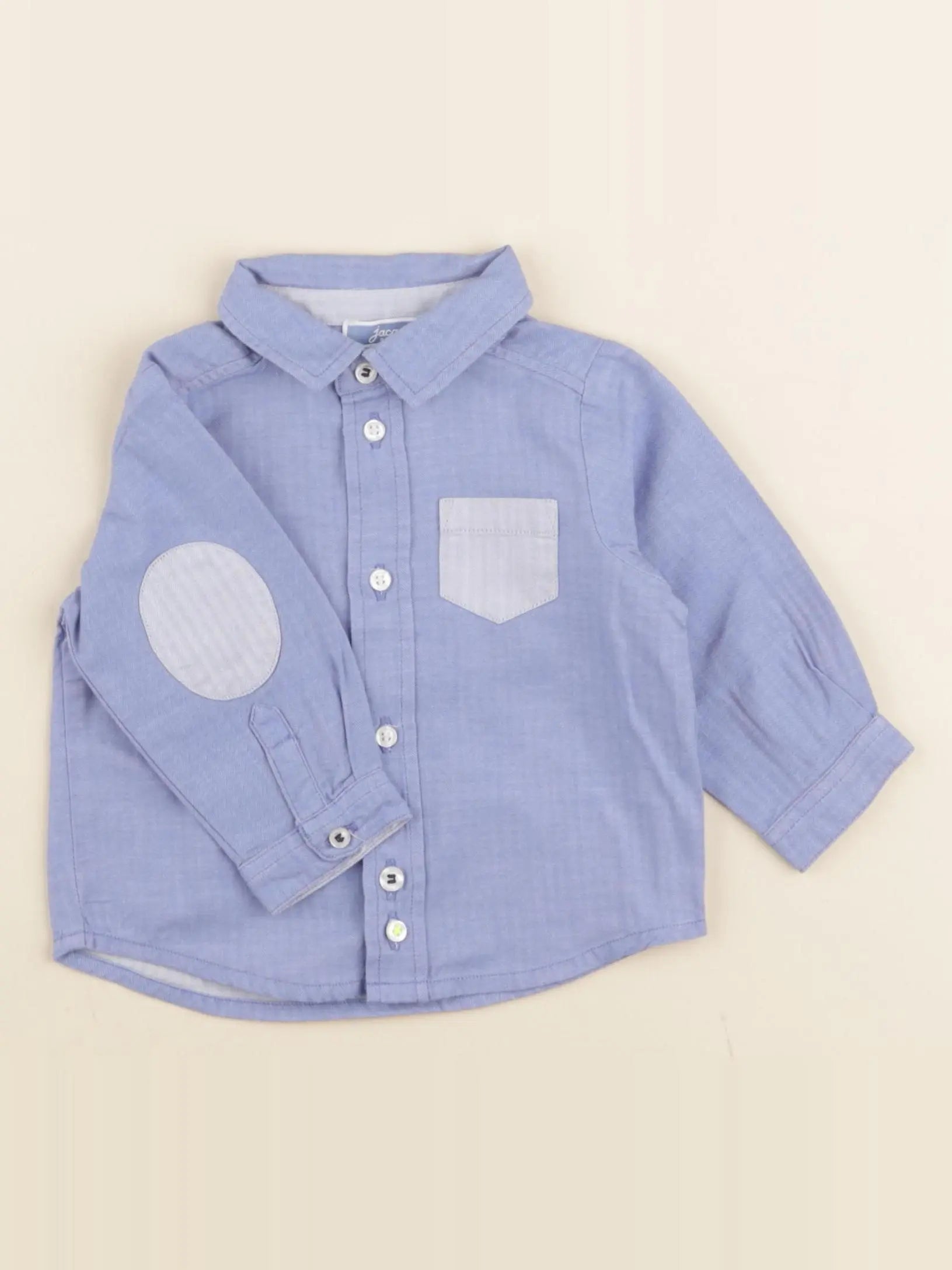 Jacadi - chemise bleu - 6 mois