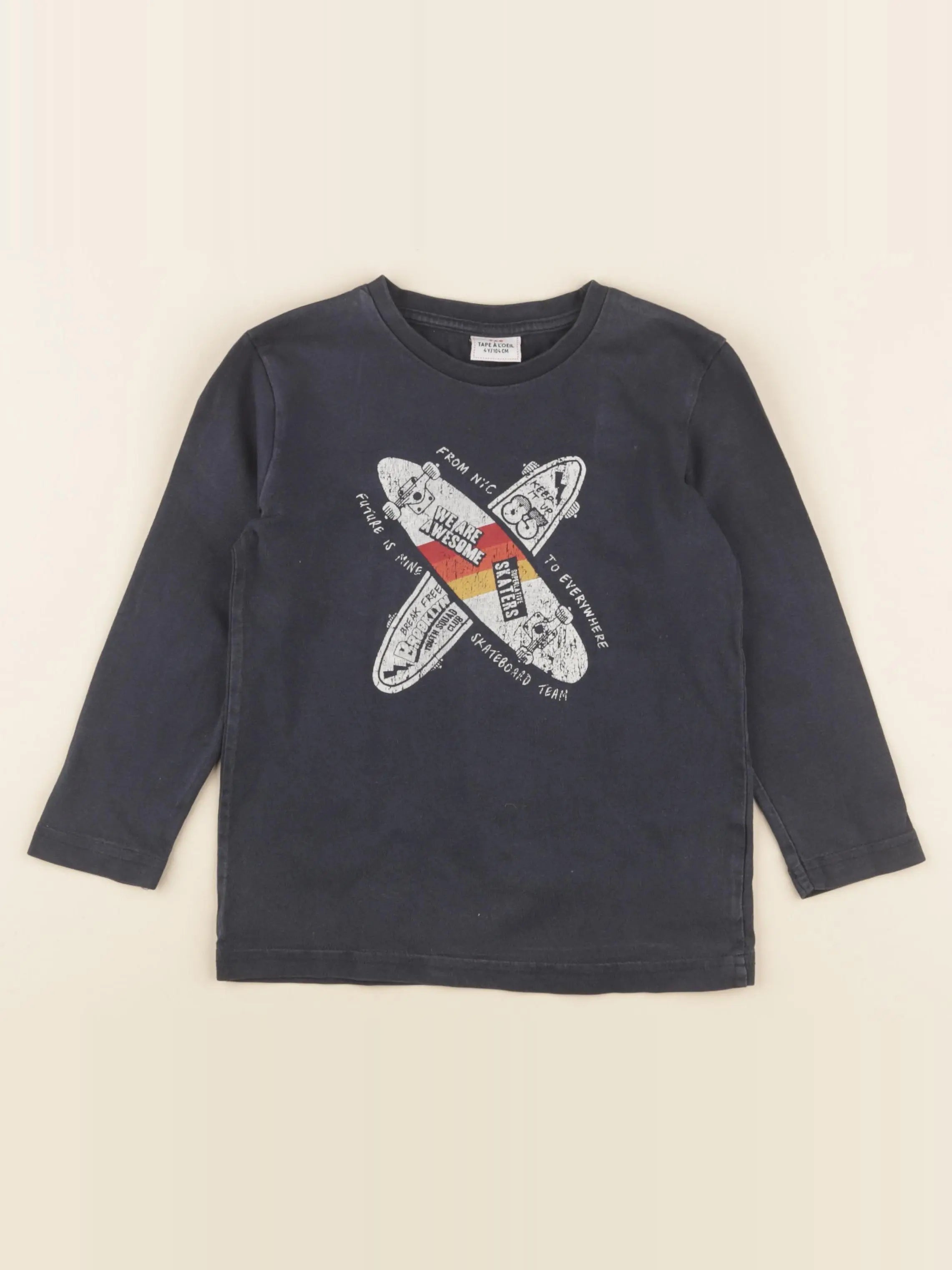Tape à l'oeil - tee-shirt noir - 4 ans
