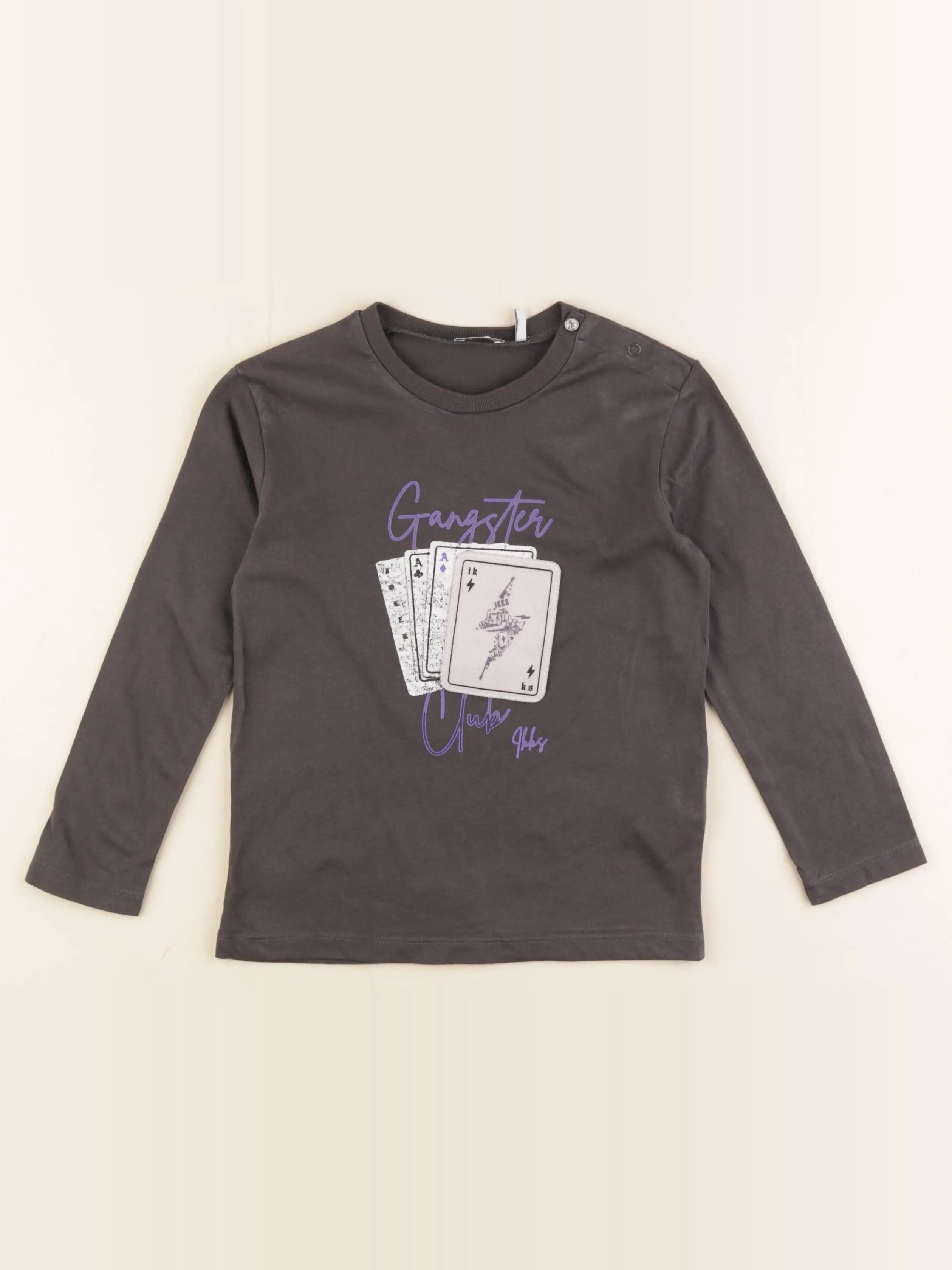 IKKS - tee-shirt gris - 4 ans