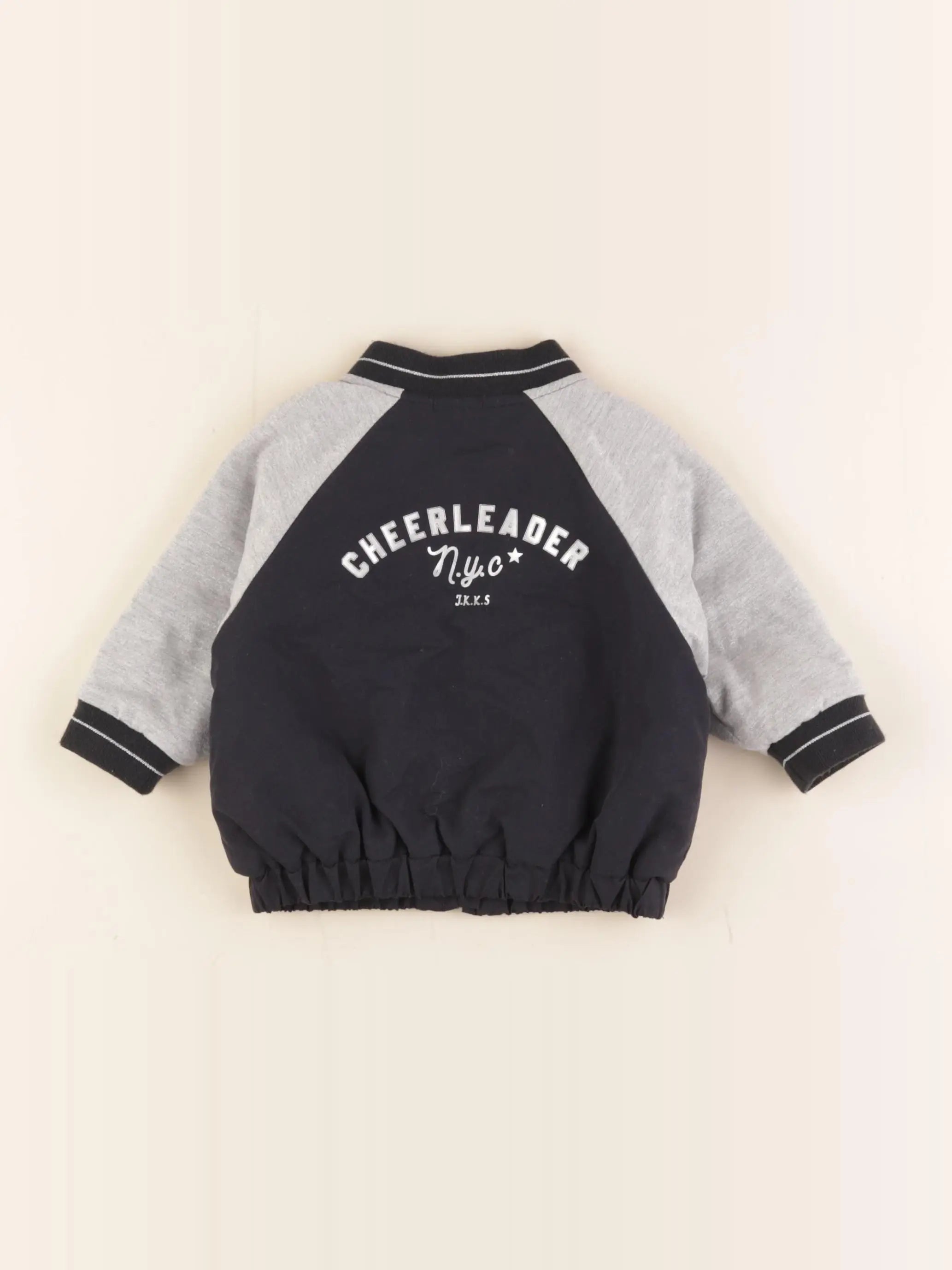 IKKS - veste imprimé au dos, doublé argent - 6 mois