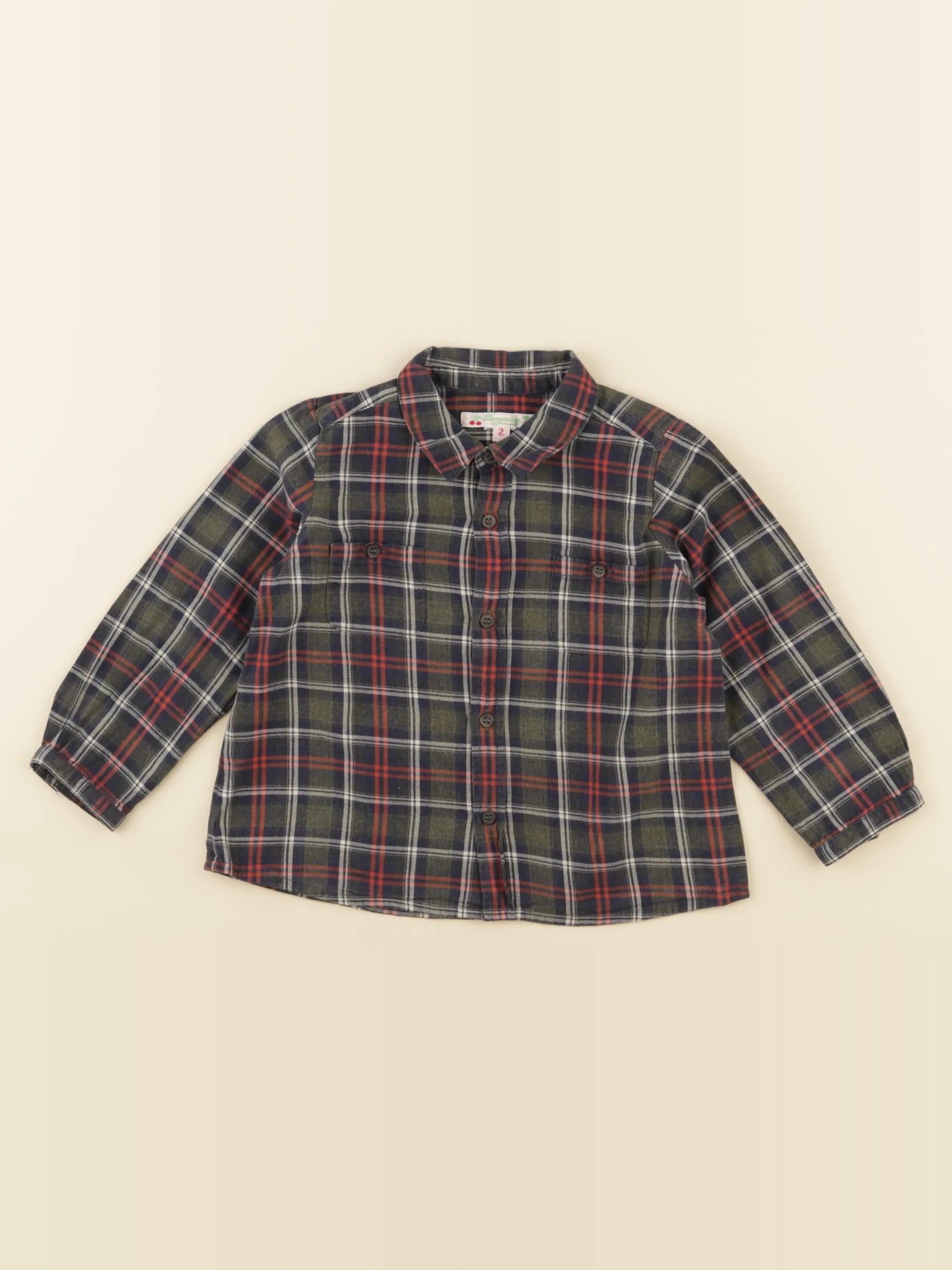 Bonpoint - chemise multicolore - 2 ans
