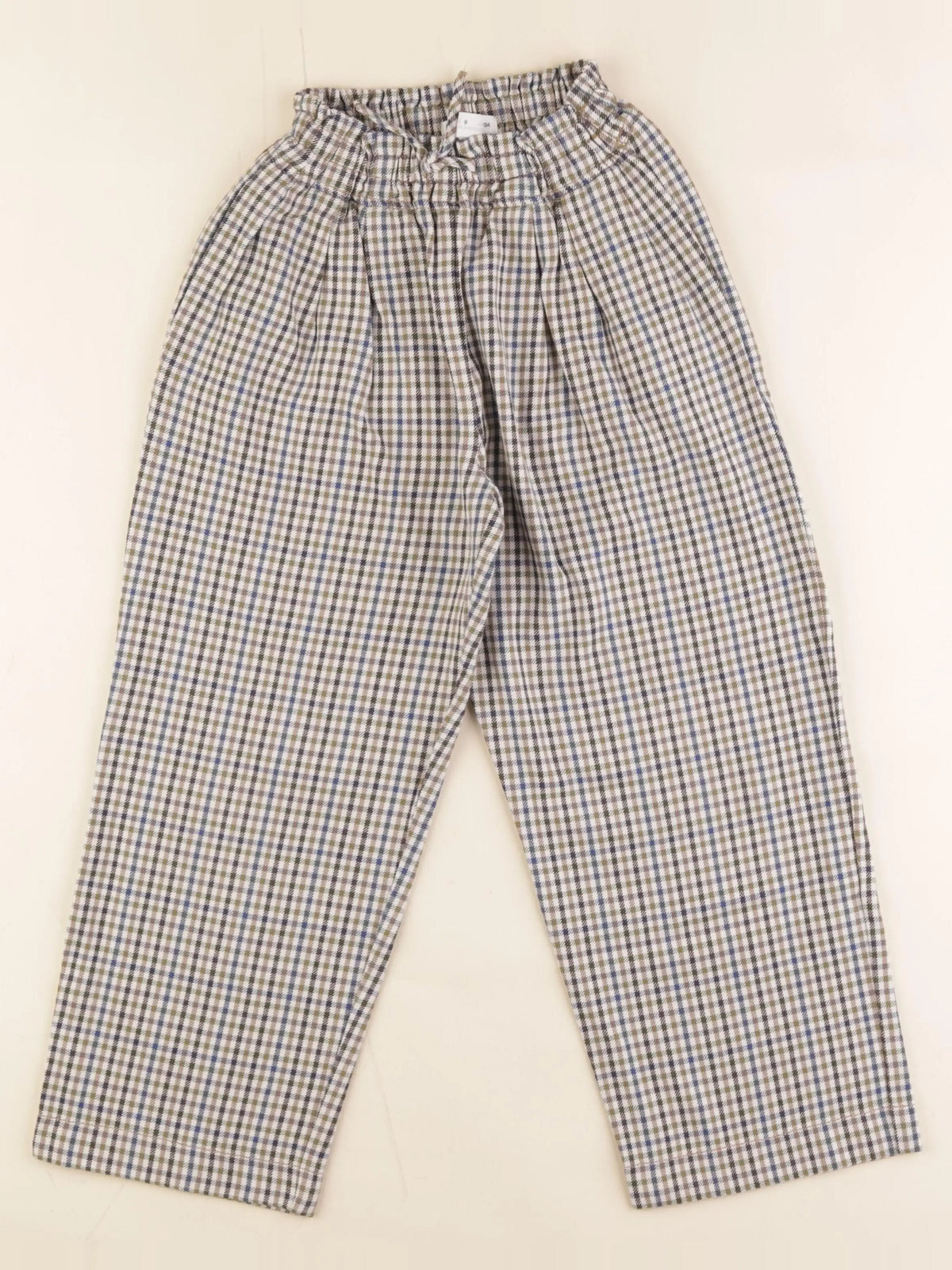 Zara - pantalon beige, vert - 9 ans
