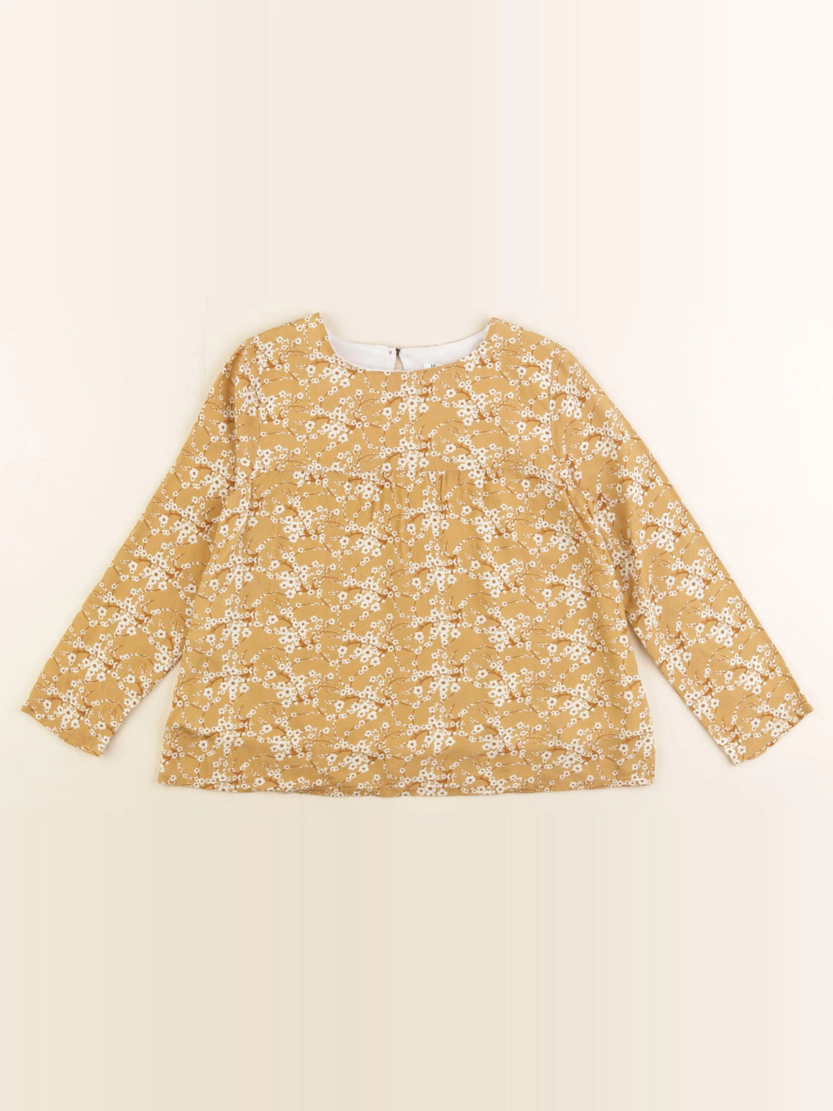 Little Cigogne - blouse jaune - 8 ans