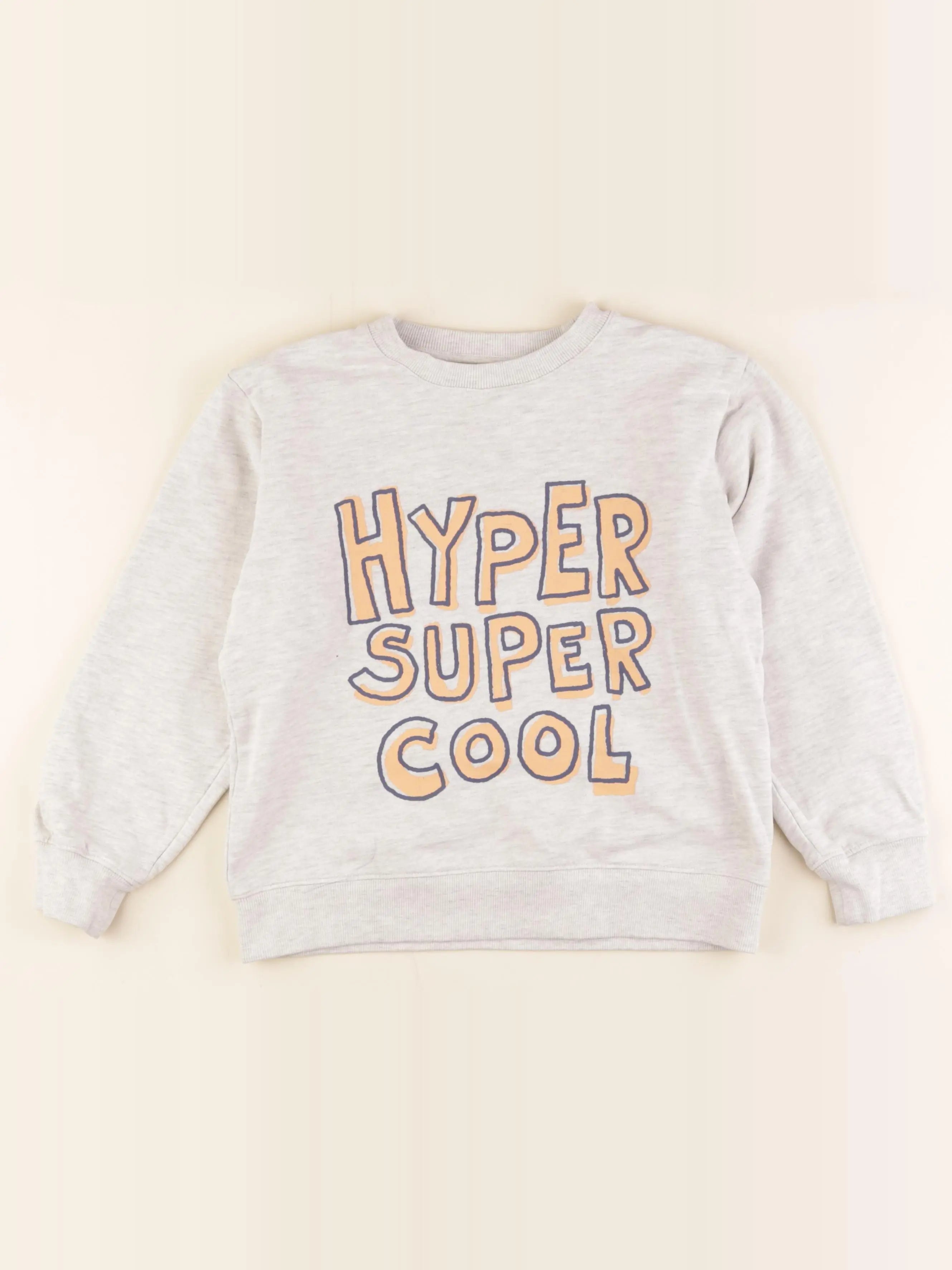 Vertbaudet - sweat gris - 10 ans