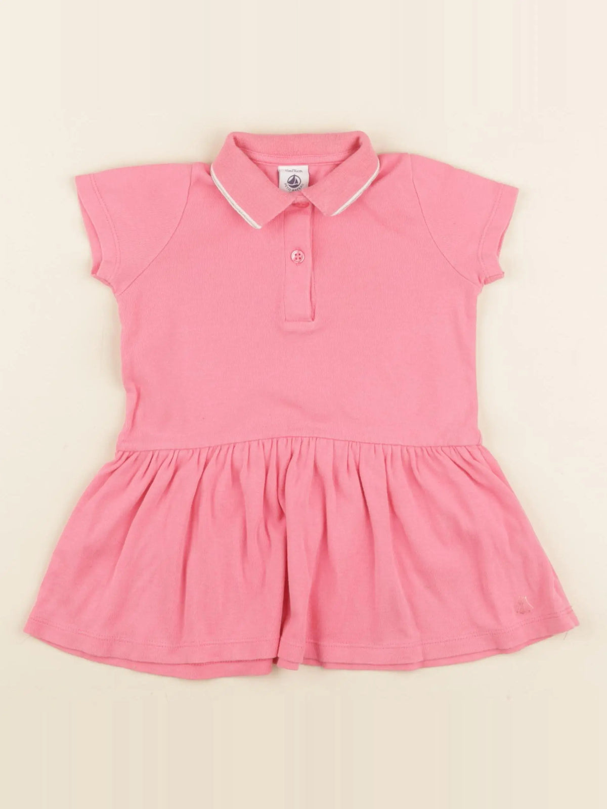 Petit Bateau - robe rose - 12 mois