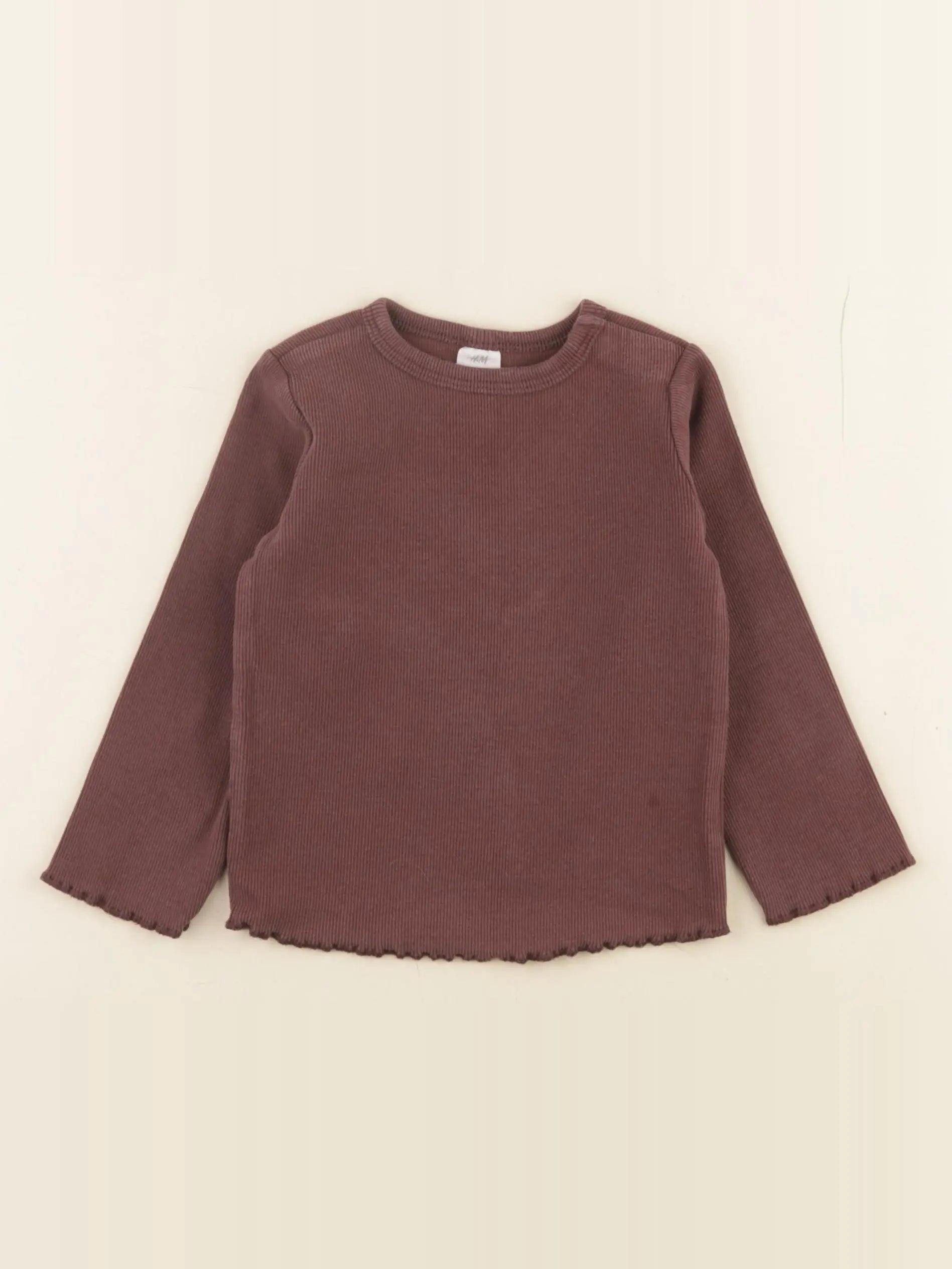 H&M - tee-shirt marron - 12/18 mois