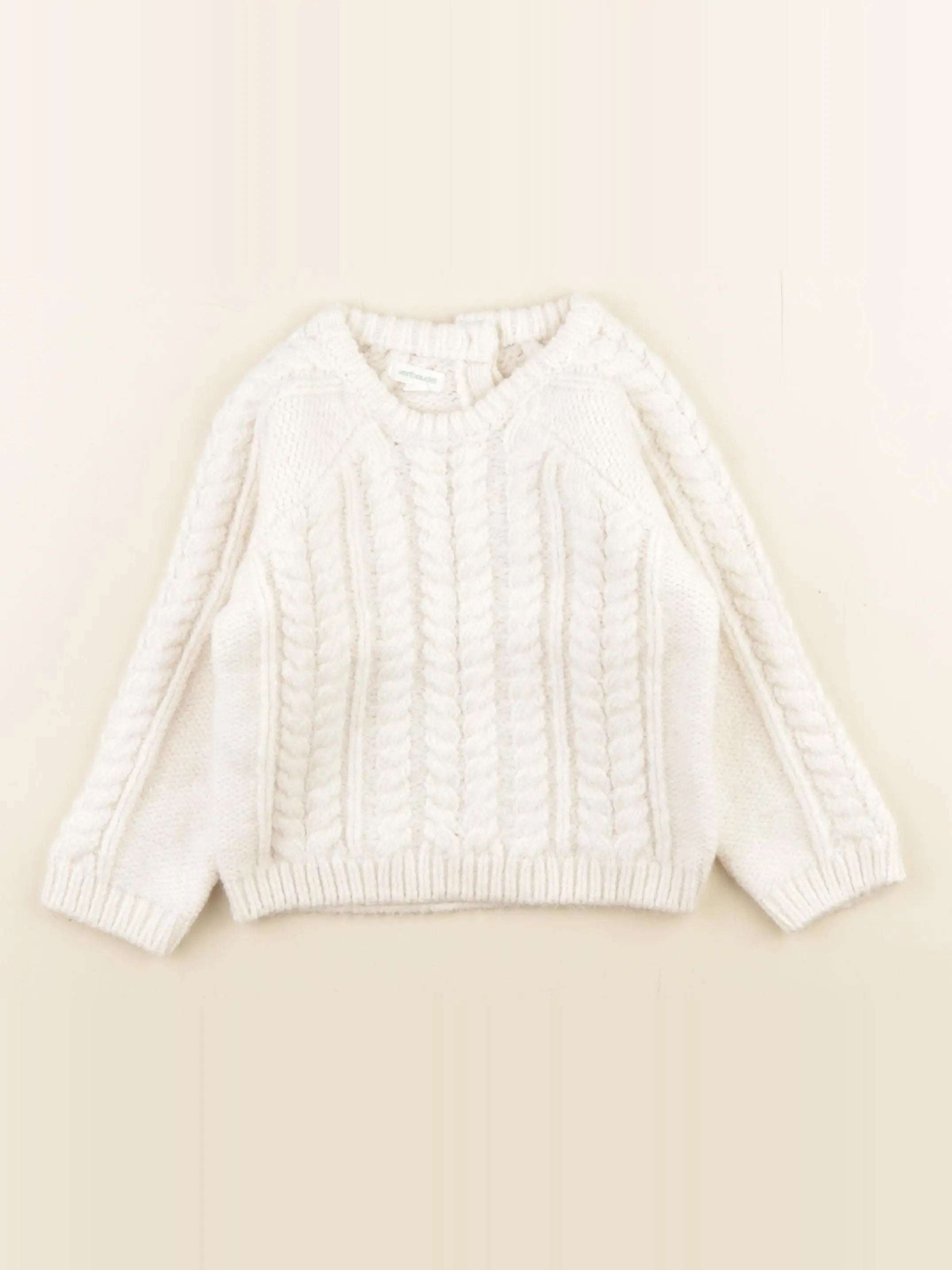 Vertbaudet - pull beige - 24 mois