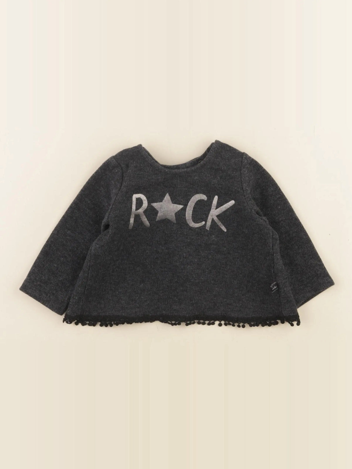 IKKS - pull gris, argent - 6 mois