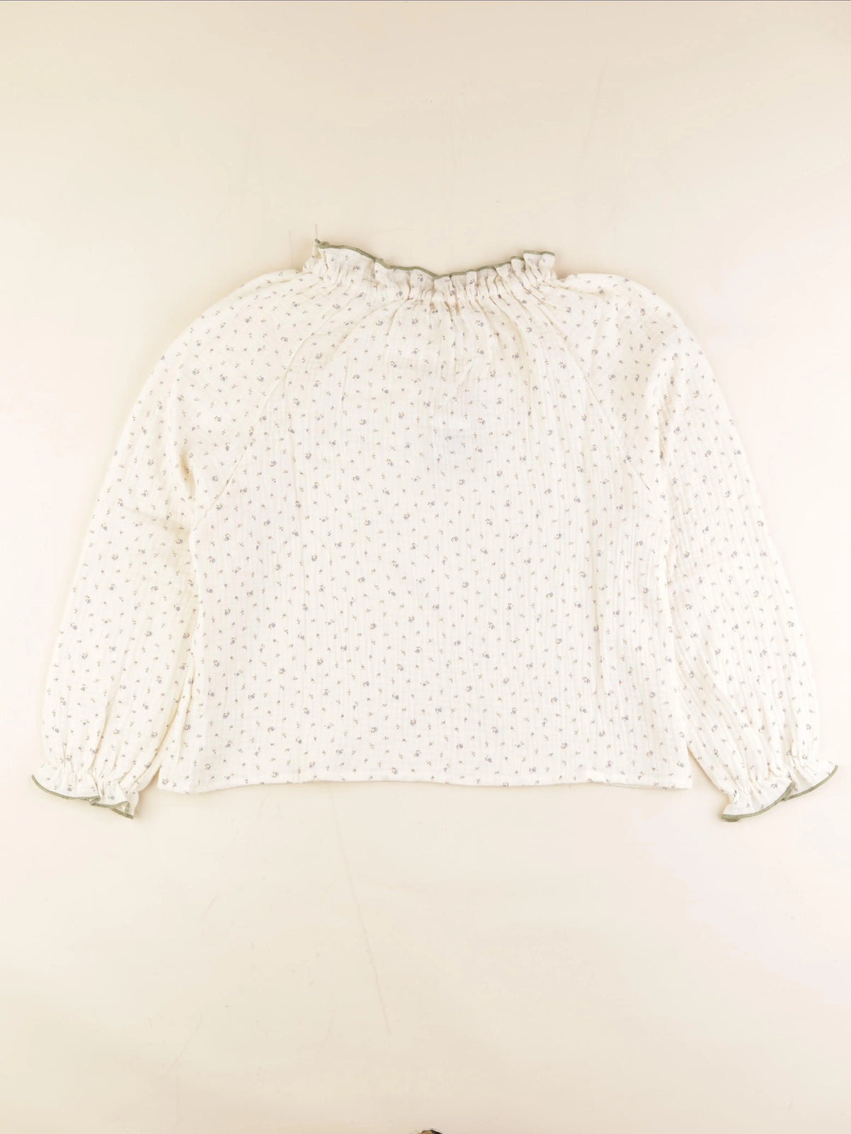 Blouse blanc, vert