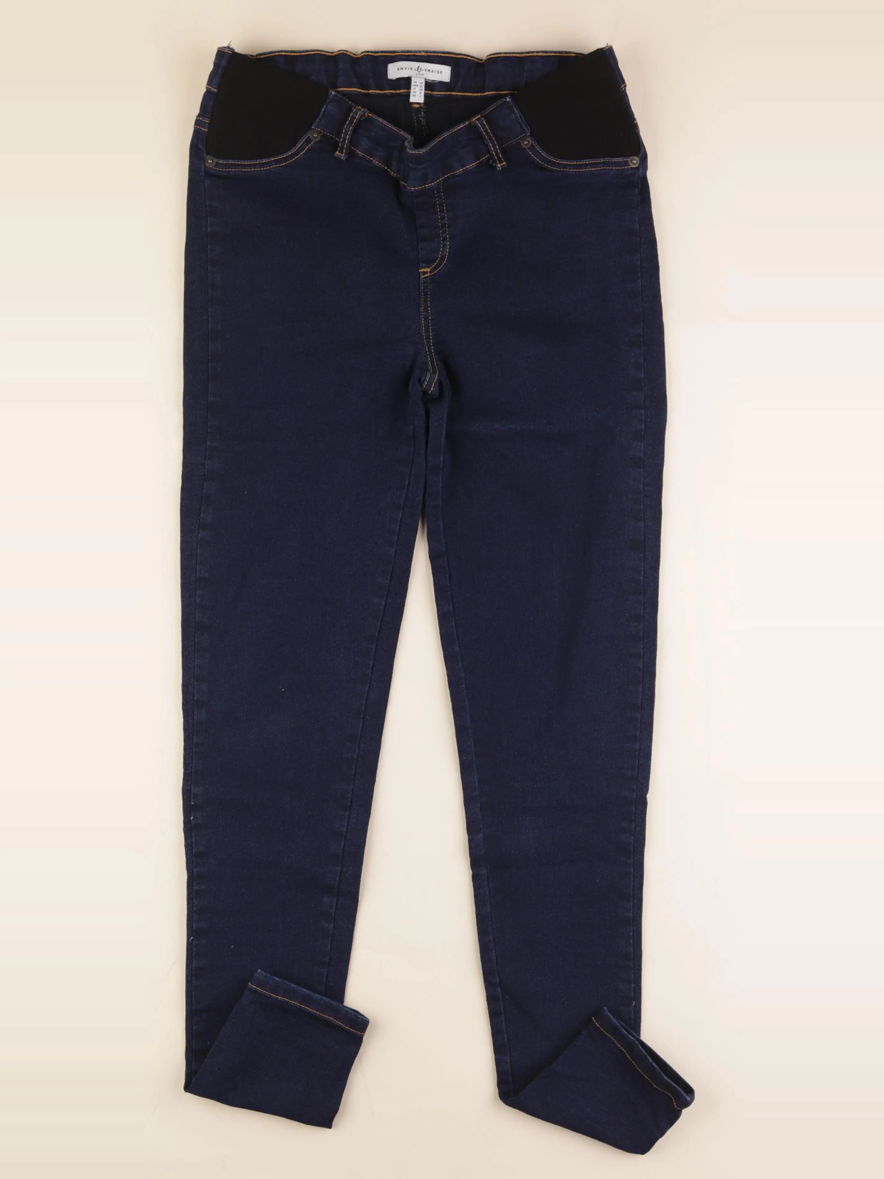 Envie de fraise - jean grossesse bleu - 34