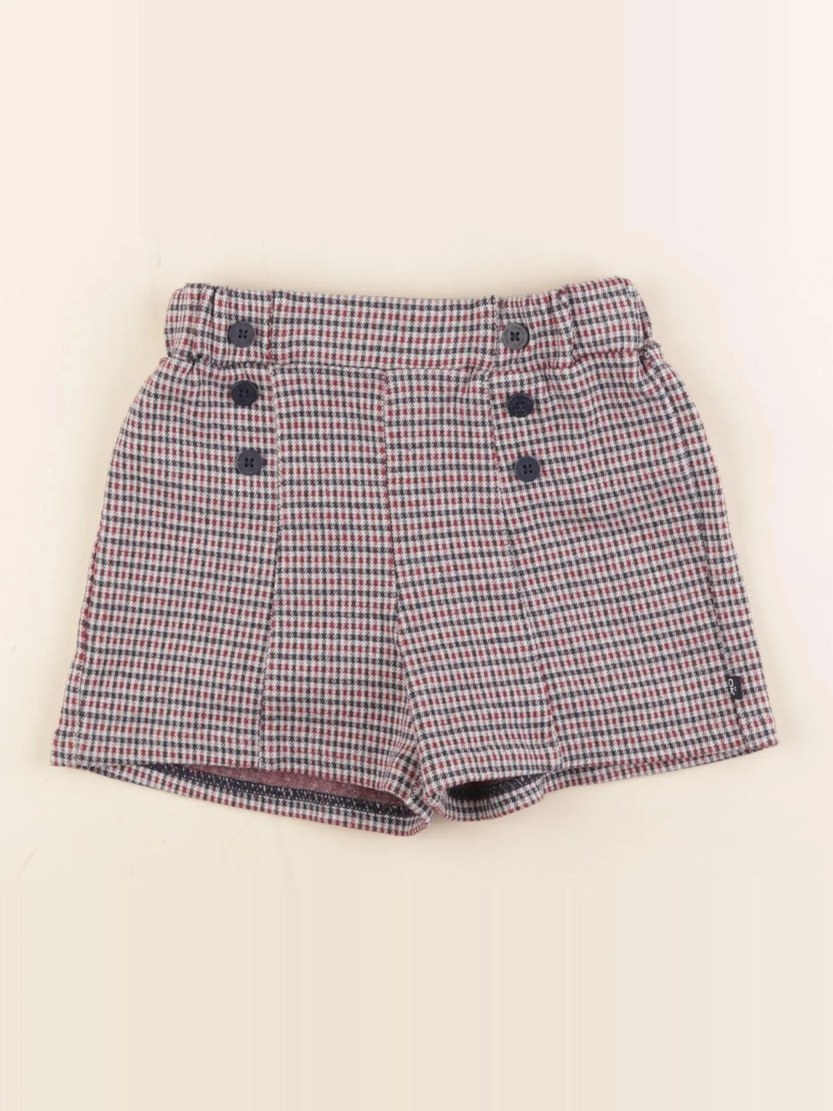 Okaidi - short bleu, rouge - 6 ans