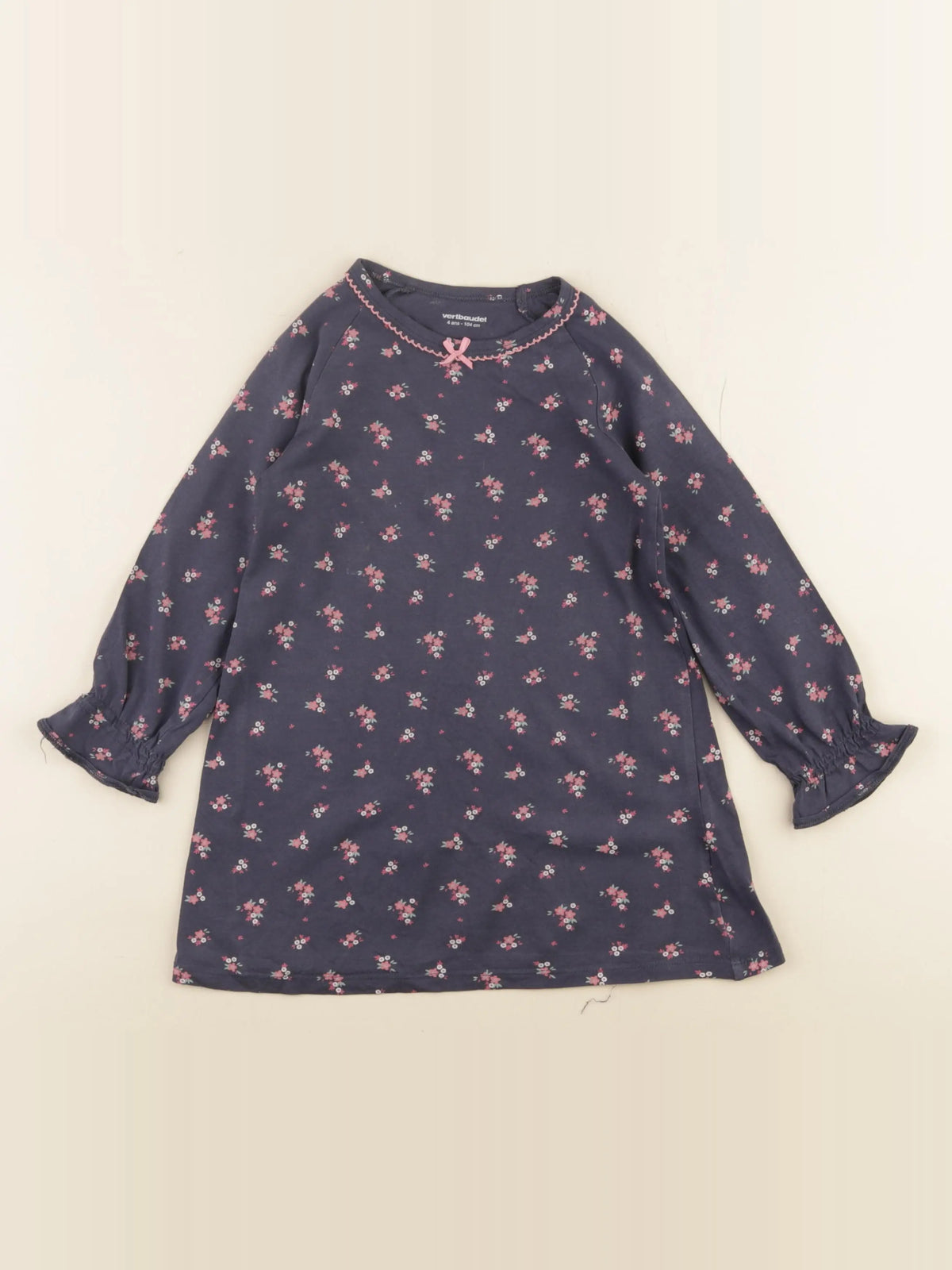 Vertbaudet - chemise de nuit coton multicolore - 4 ans