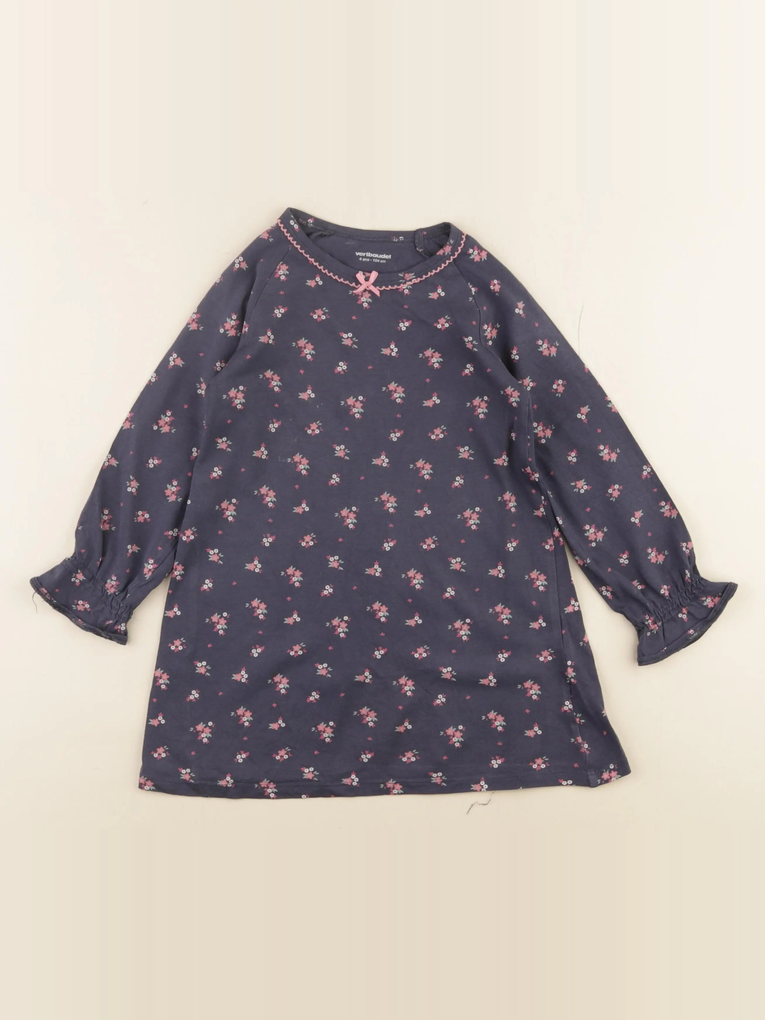 Vertbaudet - chemise de nuit coton multicolore - 4 ans