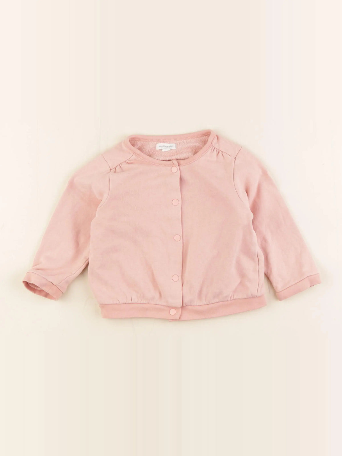 Vertbaudet - sweat rose - 18 mois